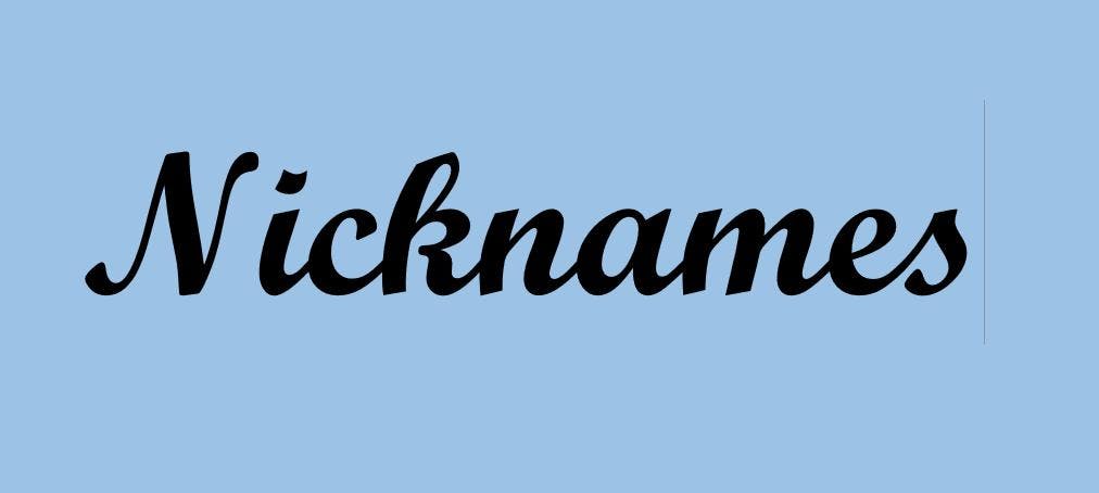 Nicknames Nicknames