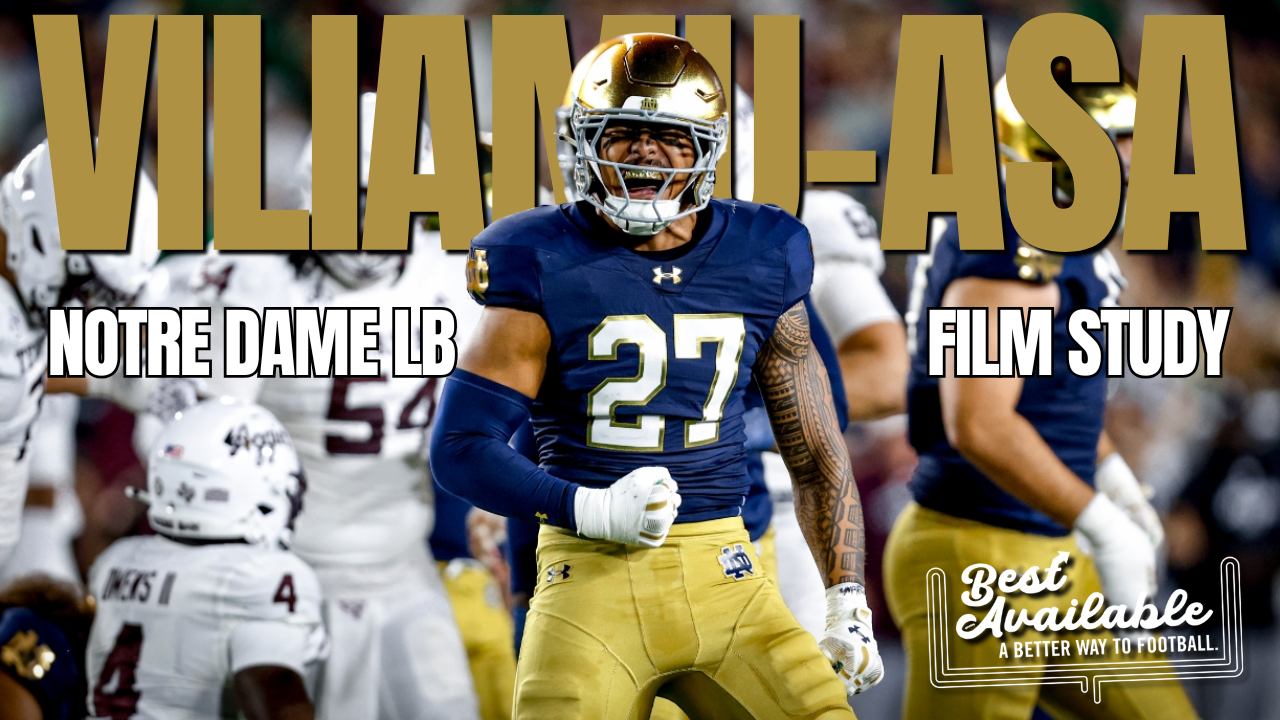 College Football's Most Versatile Defender | Notre Dame LB Kyngstonn Viliamu-Asa Film Study episode artwork