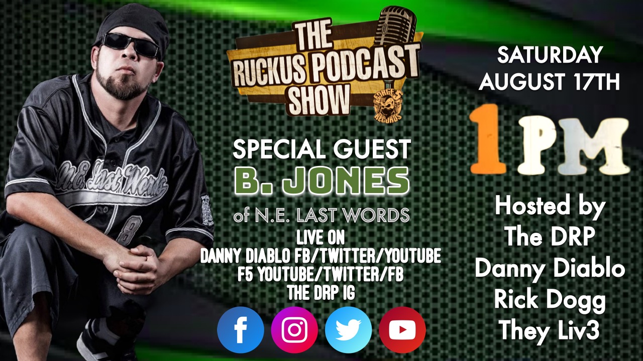 The Ruckus Podcast Show - Episode 023 -  B. Jones of N.E. Last Words