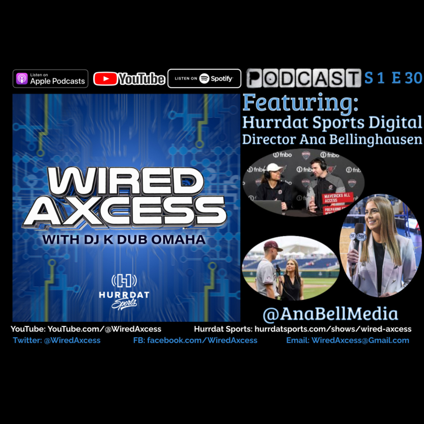 S 1 E 30 - Hurrdat Sports Digital Director Ana Bellinghausen- Female Correspondent Grinding Hard and Getting Opportunities episode artwork