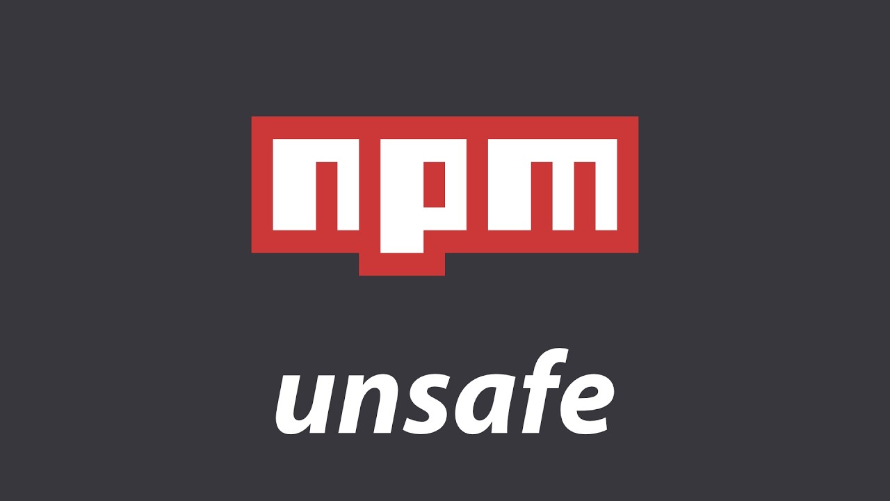 npm is unsafe* | Theo - t3․gg
