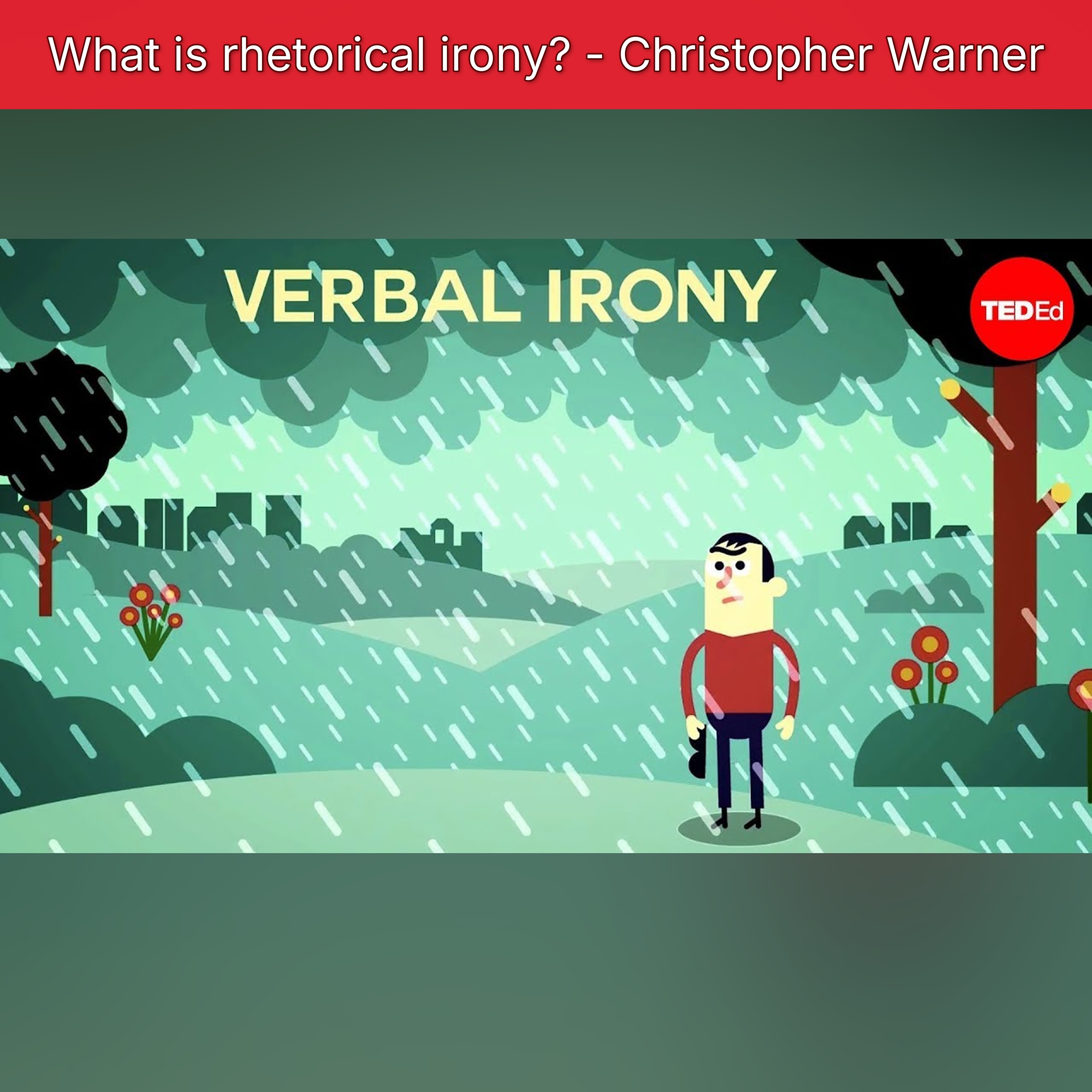 What is rhetorical irony? - Christopher Warner episode artwork