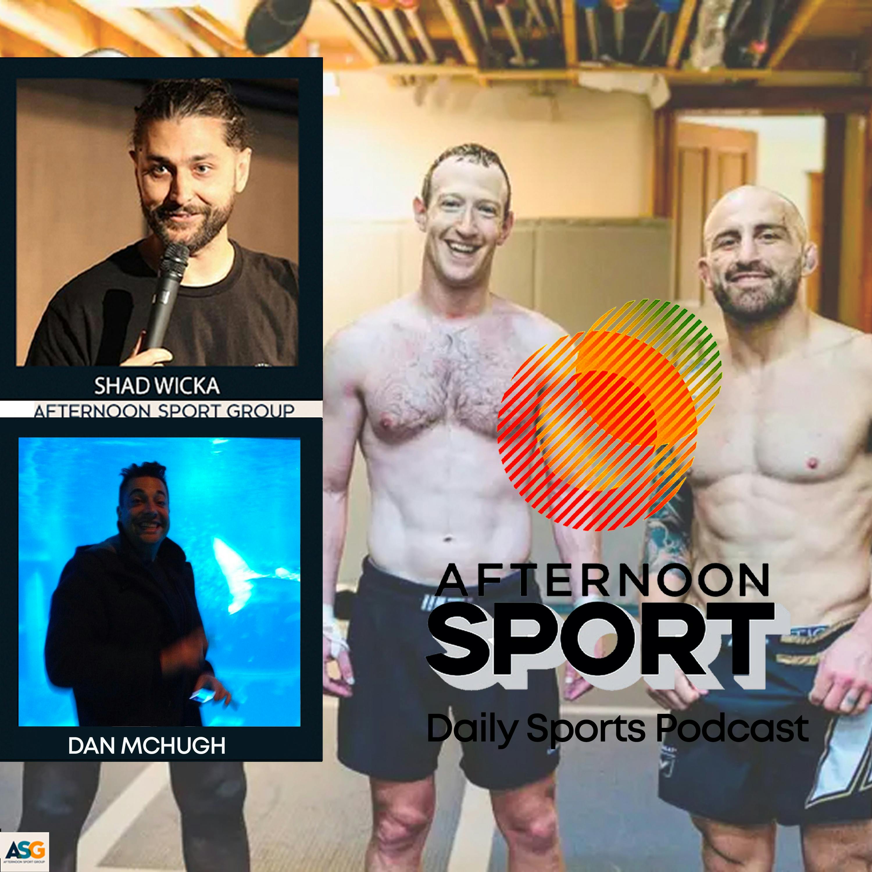 13th July Shad Wicka & Dan McHugh: Origin, the NRL paper bag is a real thing, how far from the beach can you wearing budgie smugglers?, the pointy end of Wimbledon, Tyson v Ngannou, Musk v Zuckerberg�
