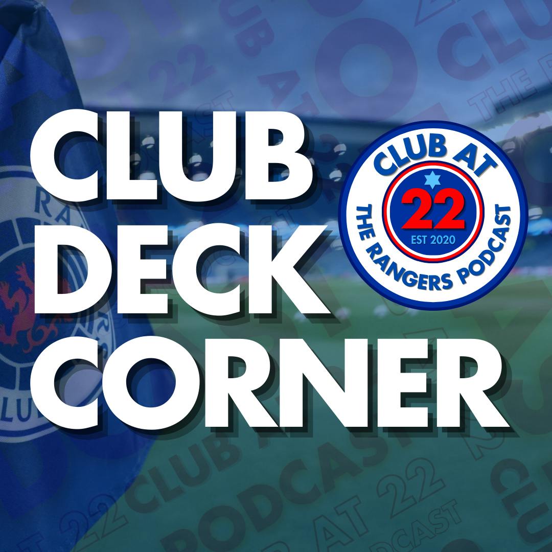 ALL CHANGE AT RANGERS | Live Tues 25th Nov at 8pm | Club Deck Corner ALL CHANGE AT RANGERS | Live Tues 25th Nov at 8pm | Club Deck Corner
