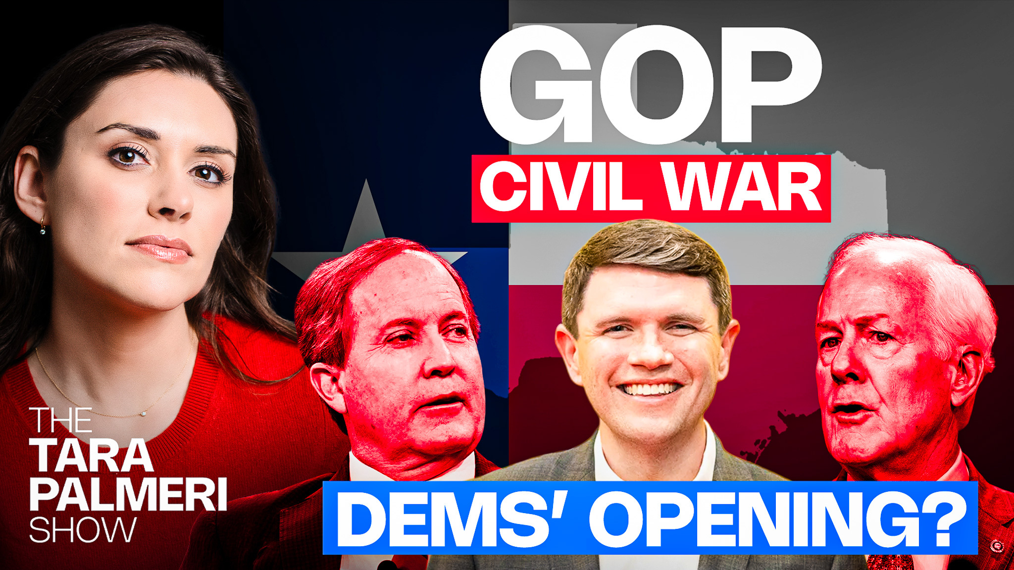 Texas GOP Civil War: Paxton vs Cornyn — Can Talarico Win?