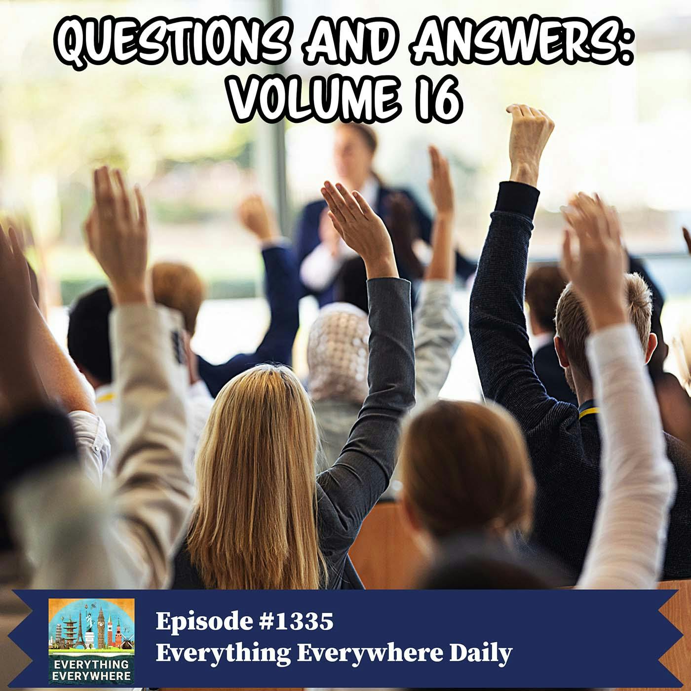 Questions and Answers: Volume 16