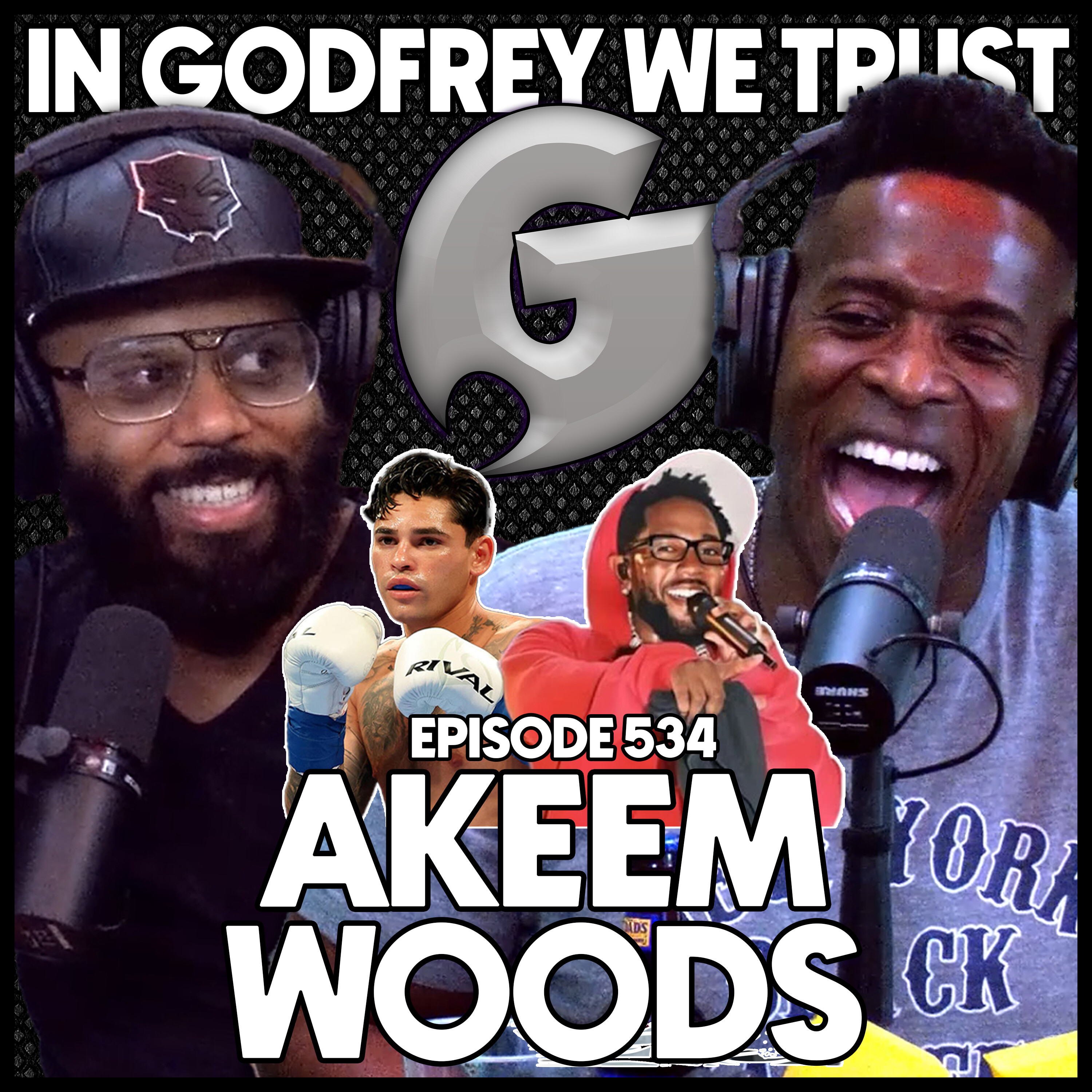 534. Ryan Garcia Tries Stand Up/ All-Time Rap Beefs | Akeem Woods episode artwork