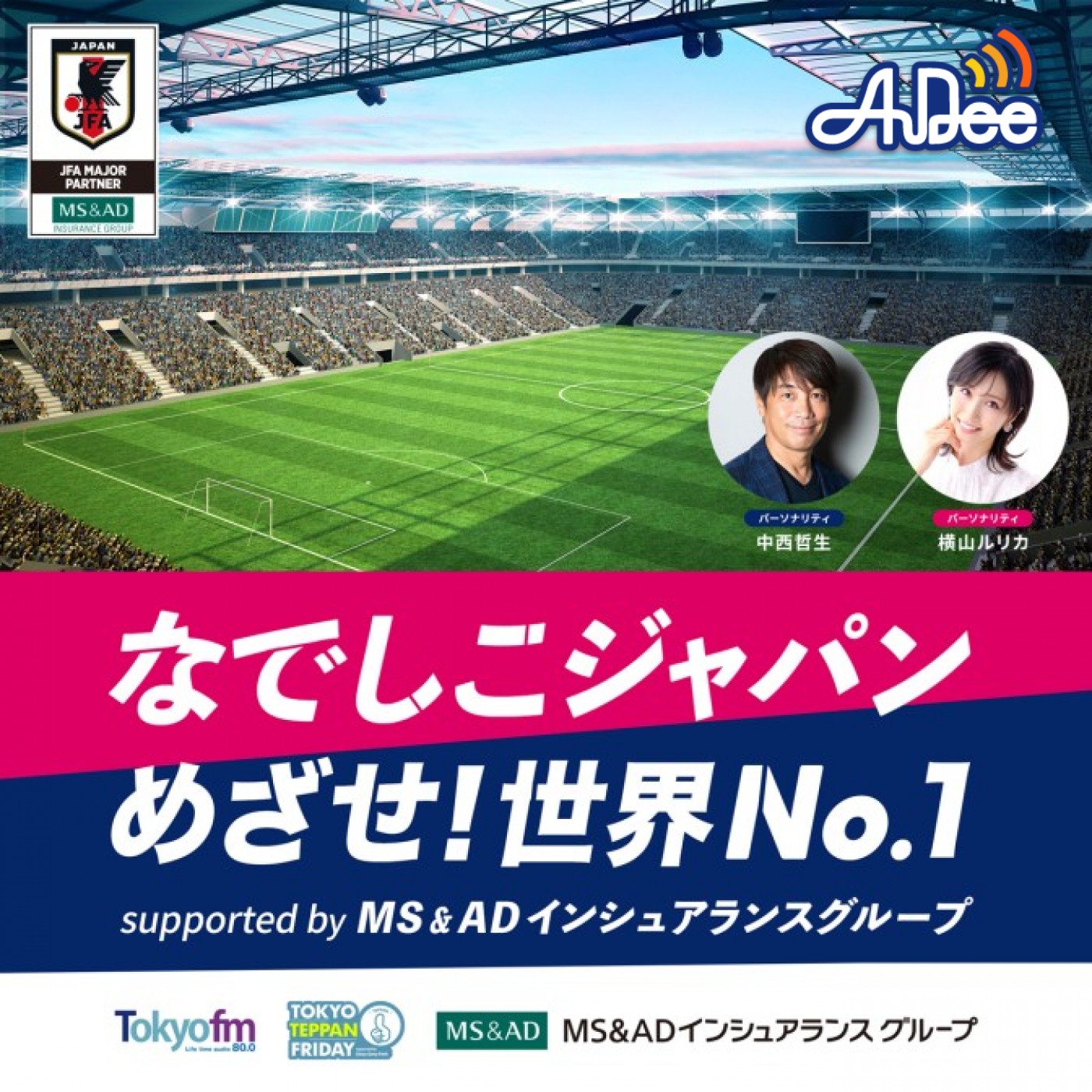 なでしこジャパン めざせ！世界No.1 supported by MS&ADインシュアランスグループ