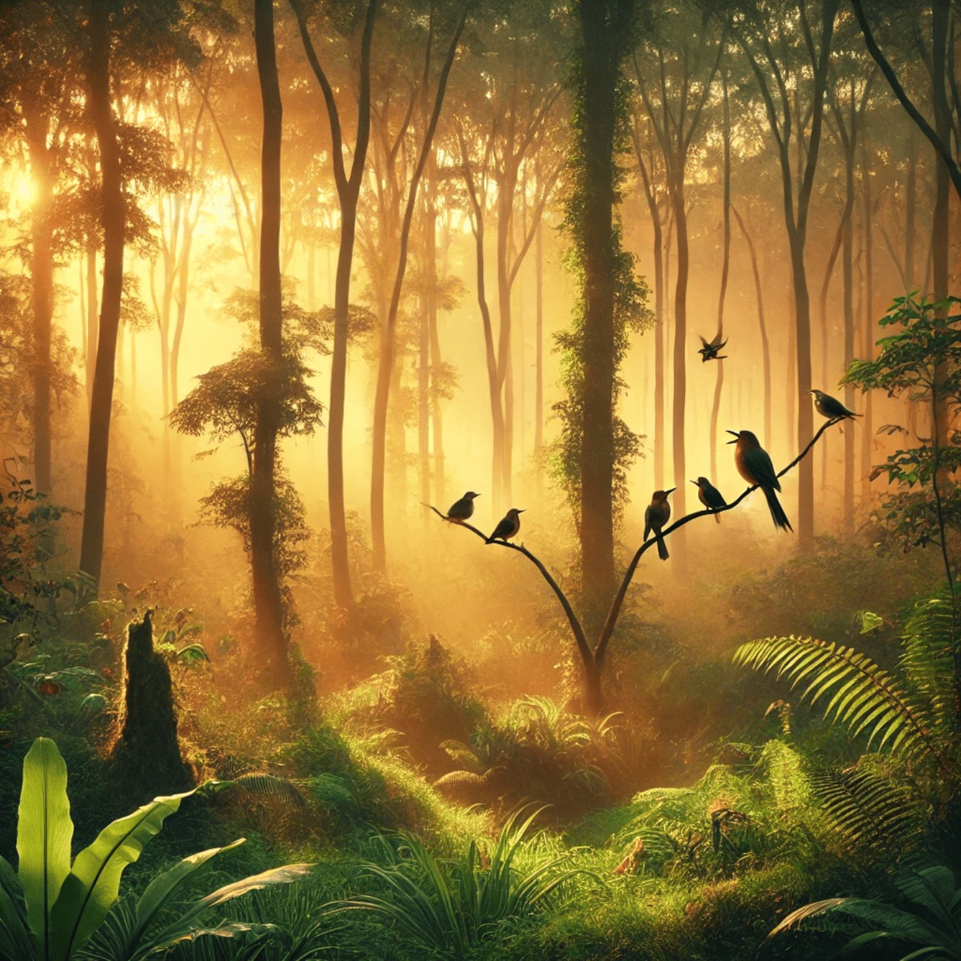 El canto de los PÁJAROS en el bosque para una noche tranquila episode artwork