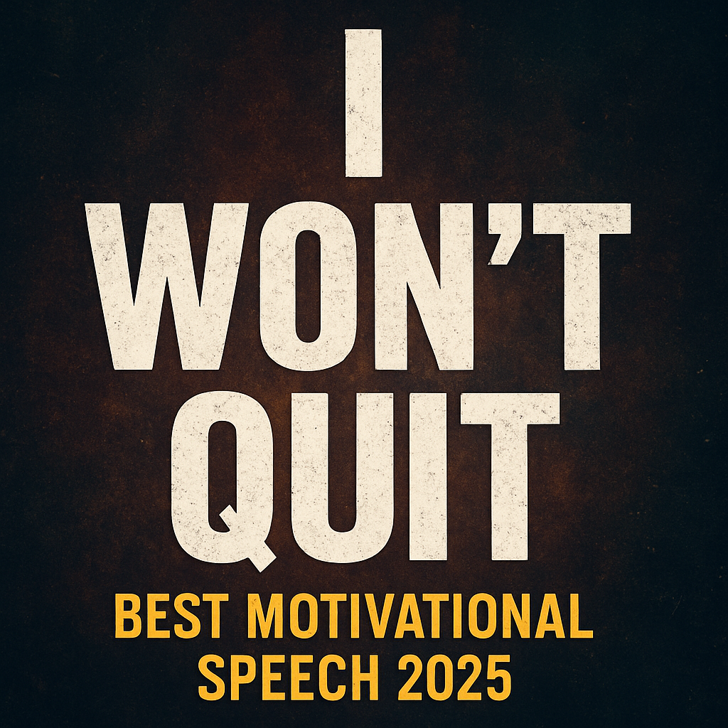I WON'T QUIT - Best Motivational Speech 2025
