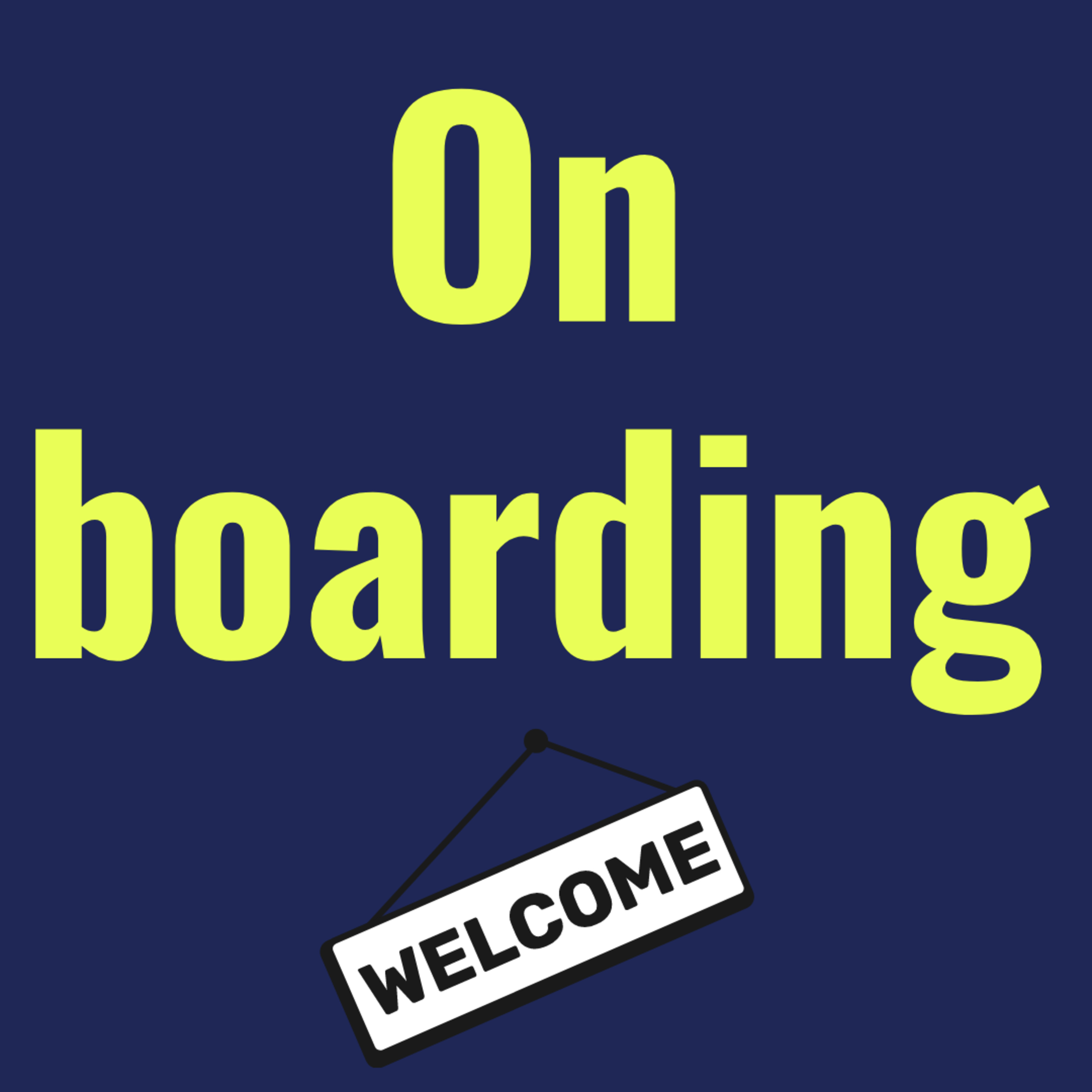 Designing an onboarding process episode artwork