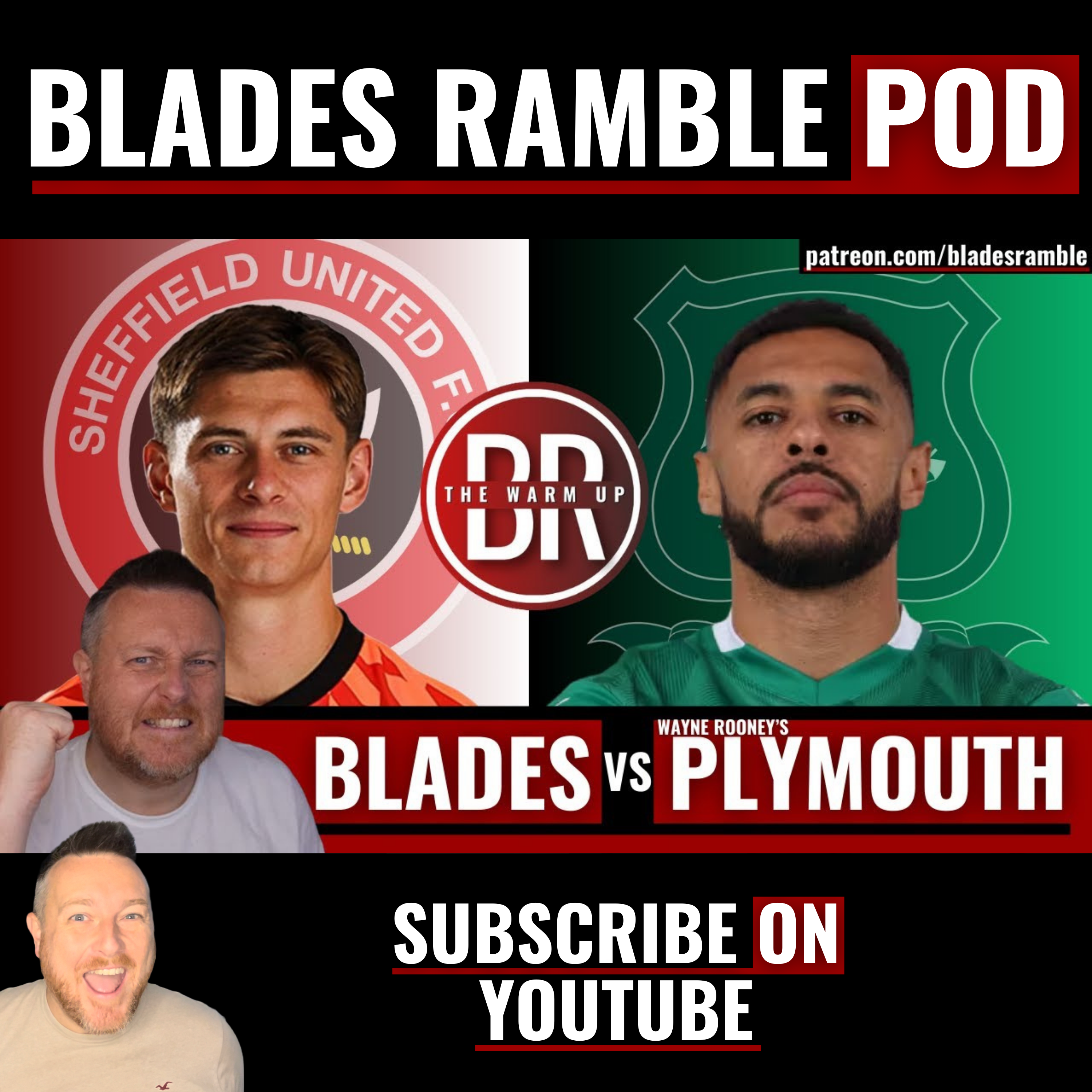 BLADES VS WAYNE ROONEY'S PLYMOUTH ARGYLE!! | THE WARM UP | MATCH PREVIEW