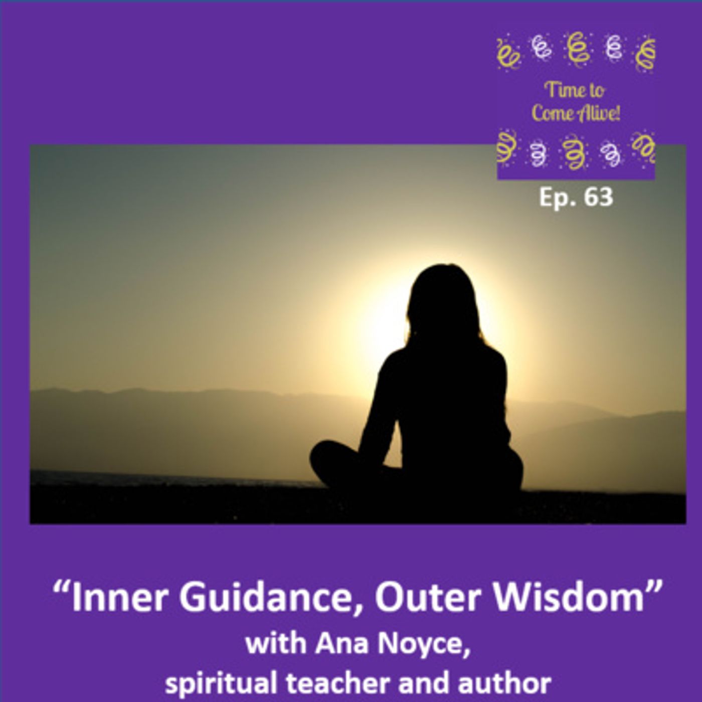 Ep. 63 - Time to Come Alive: “Inner Guidance, Outer Wisdom” with Ana Noyce, spiritual teacher episode artwork