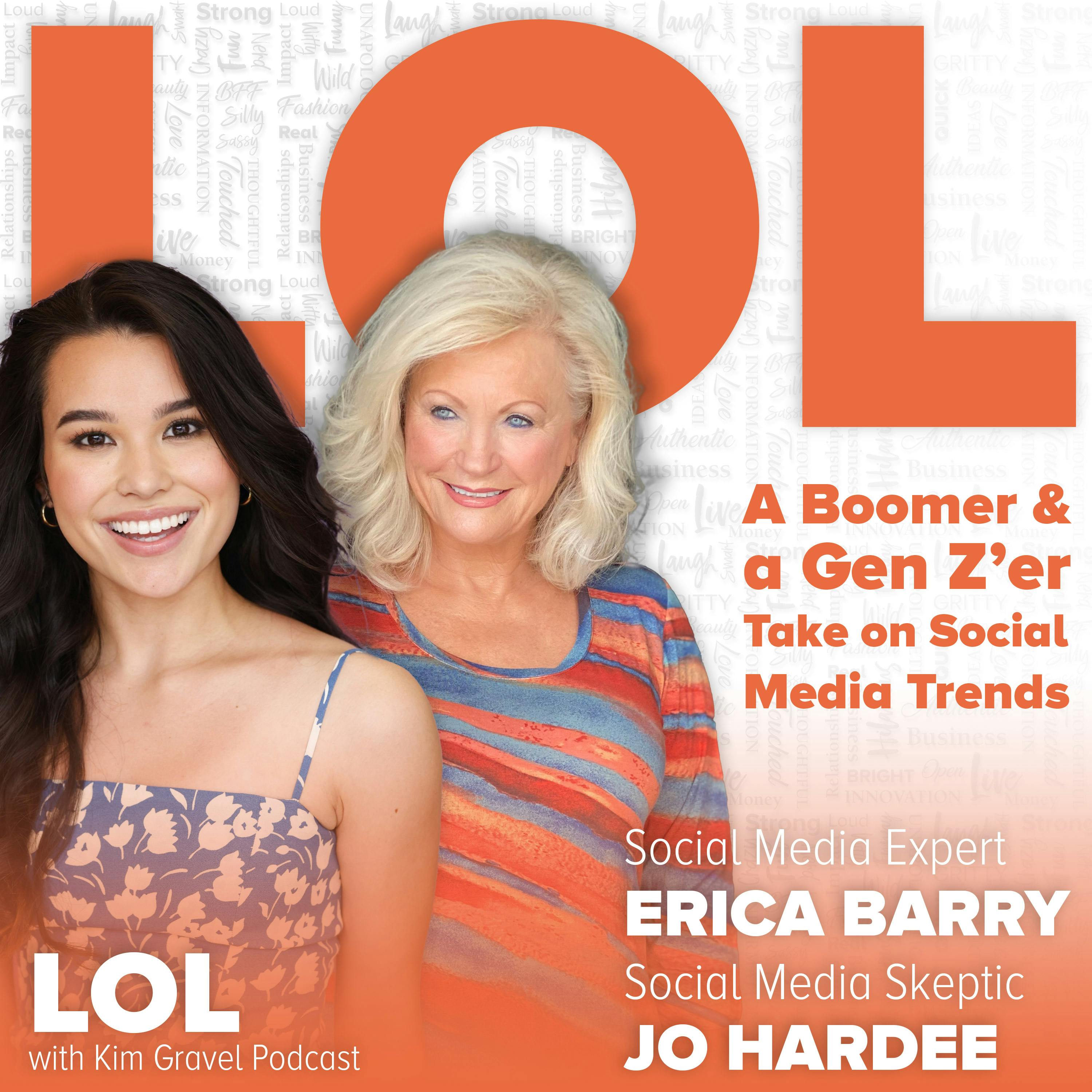 A Boomer and a Gen Z’er Take on Social Media Trends with Kim's Mom and Erica Barry A Boomer and a Gen Z’er Take on Social Media Trends with Kim's Mom and Erica Barry