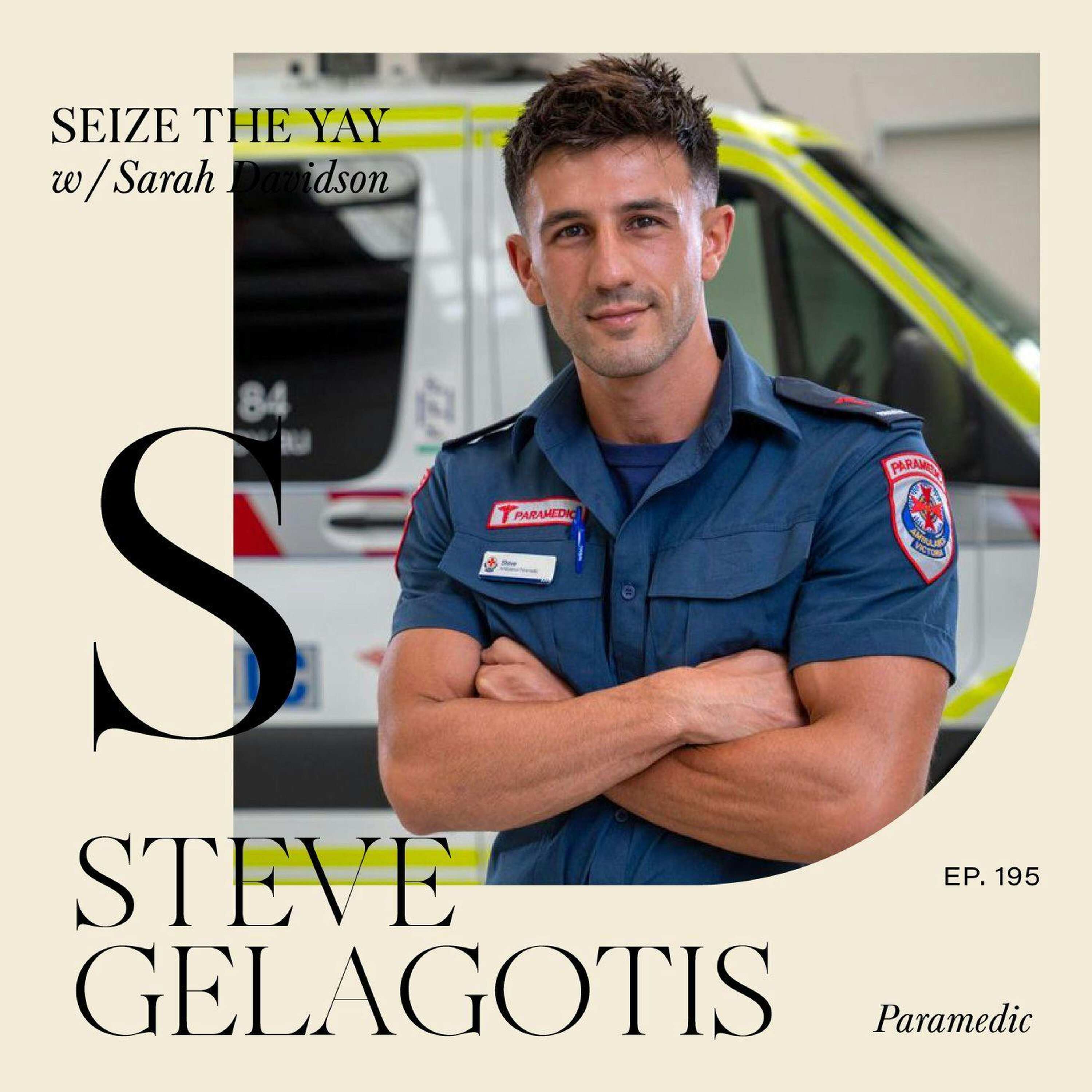 Steve Gelagotis // Paramedicine, pride parades and puppy parenthood episode artwork