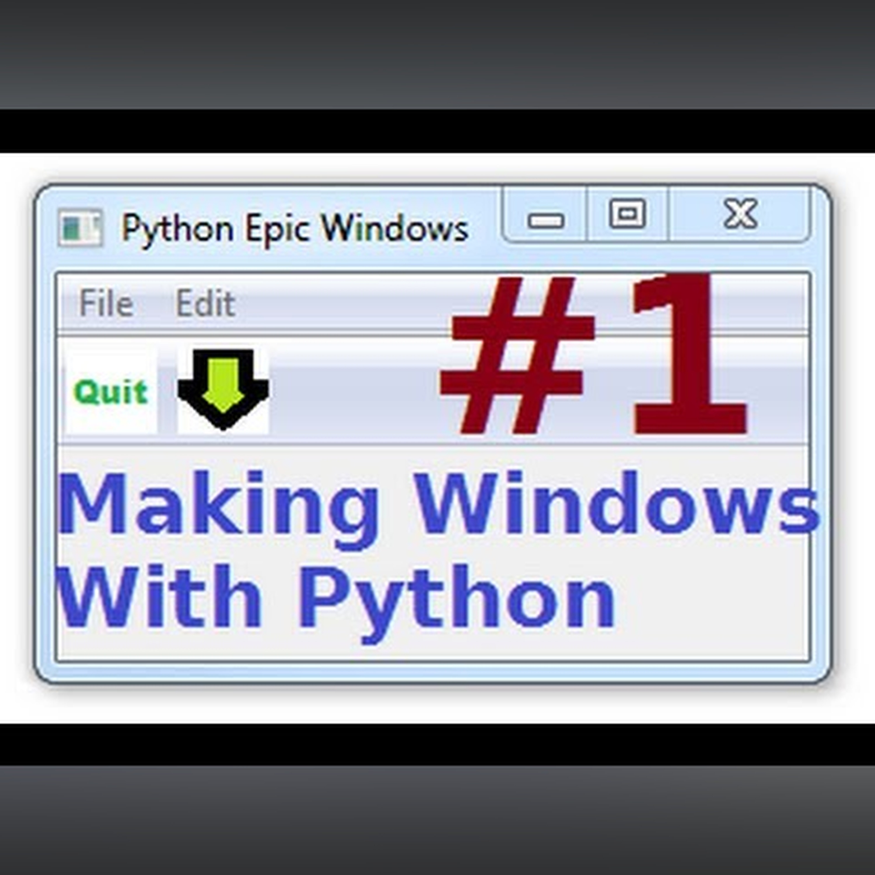 wxPython Tutorials 1: Making Windows GUIs with Python : Installing + 1st window! episode artwork