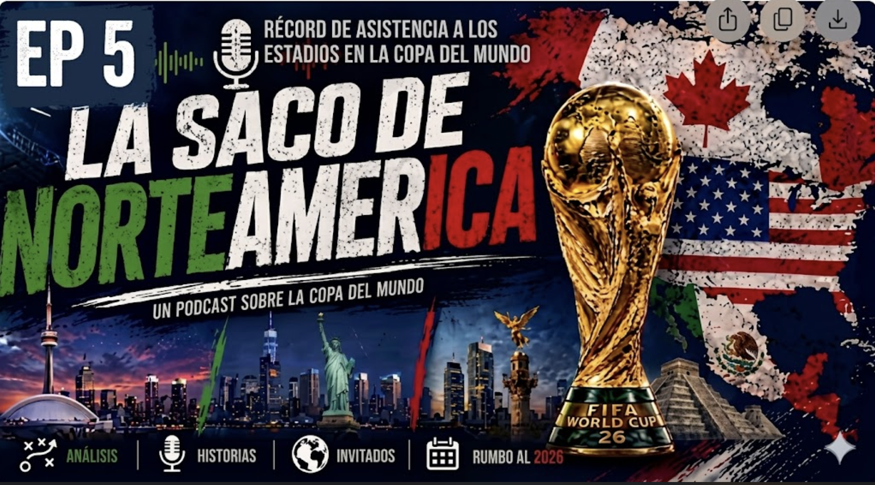 LA SACÓ DE NORTEAMERICA EP 5 Record de asistencia a los estadios episode artwork