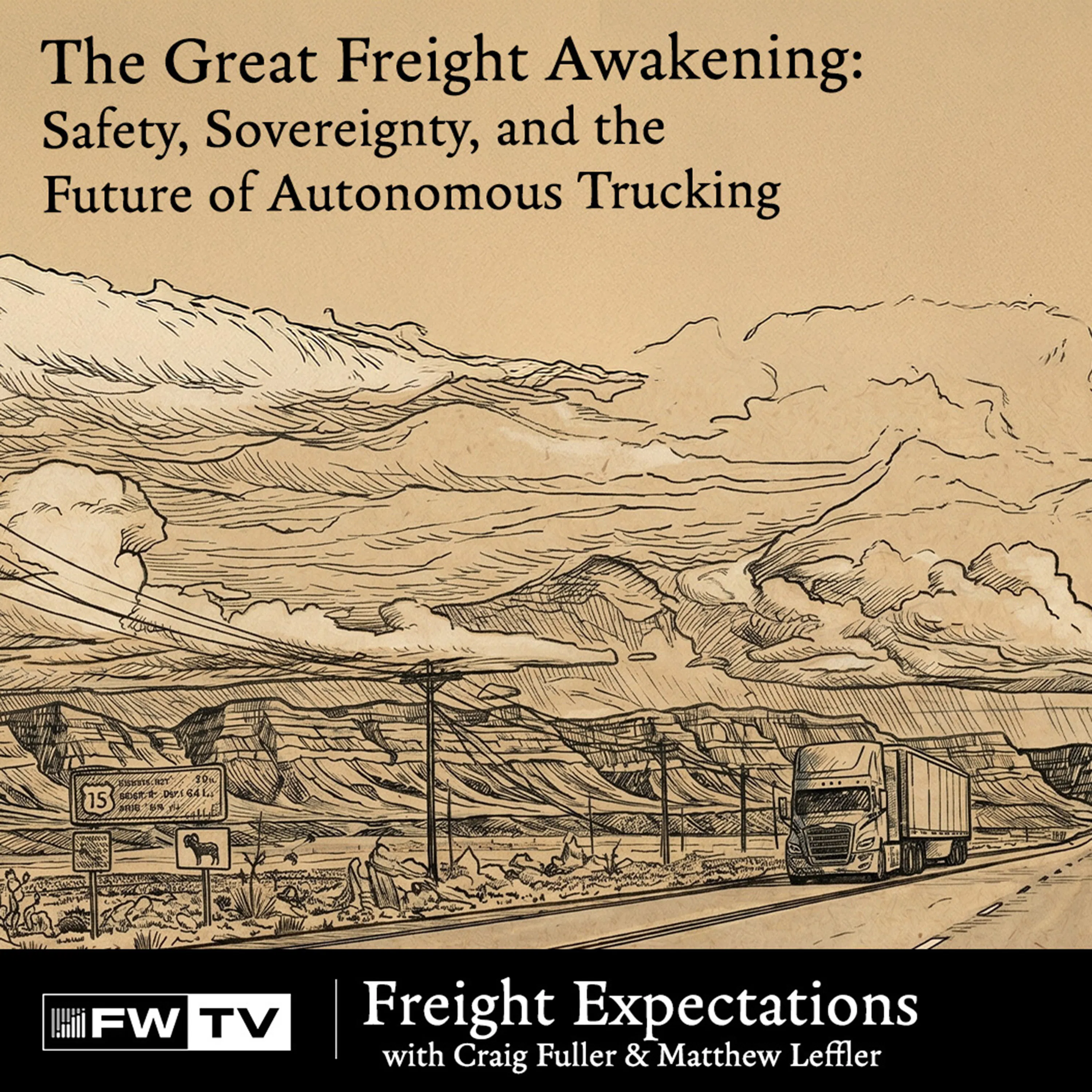 The Great Freight Awakening: Safety, Sovereignty, and the Future of Autonomous Trucking episode artwork