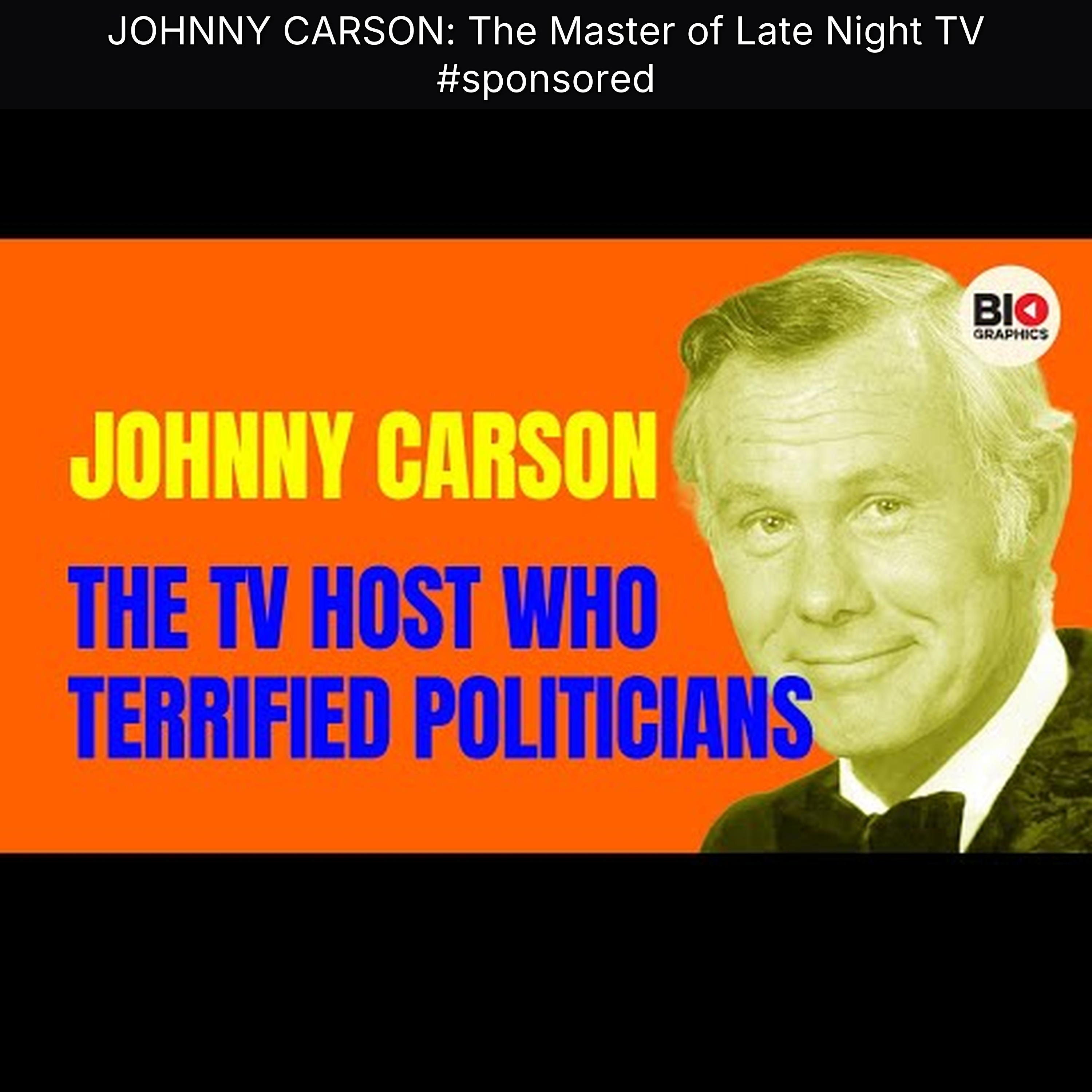 JOHNNY CARSON: The Master of Late Night TV #sponsored
