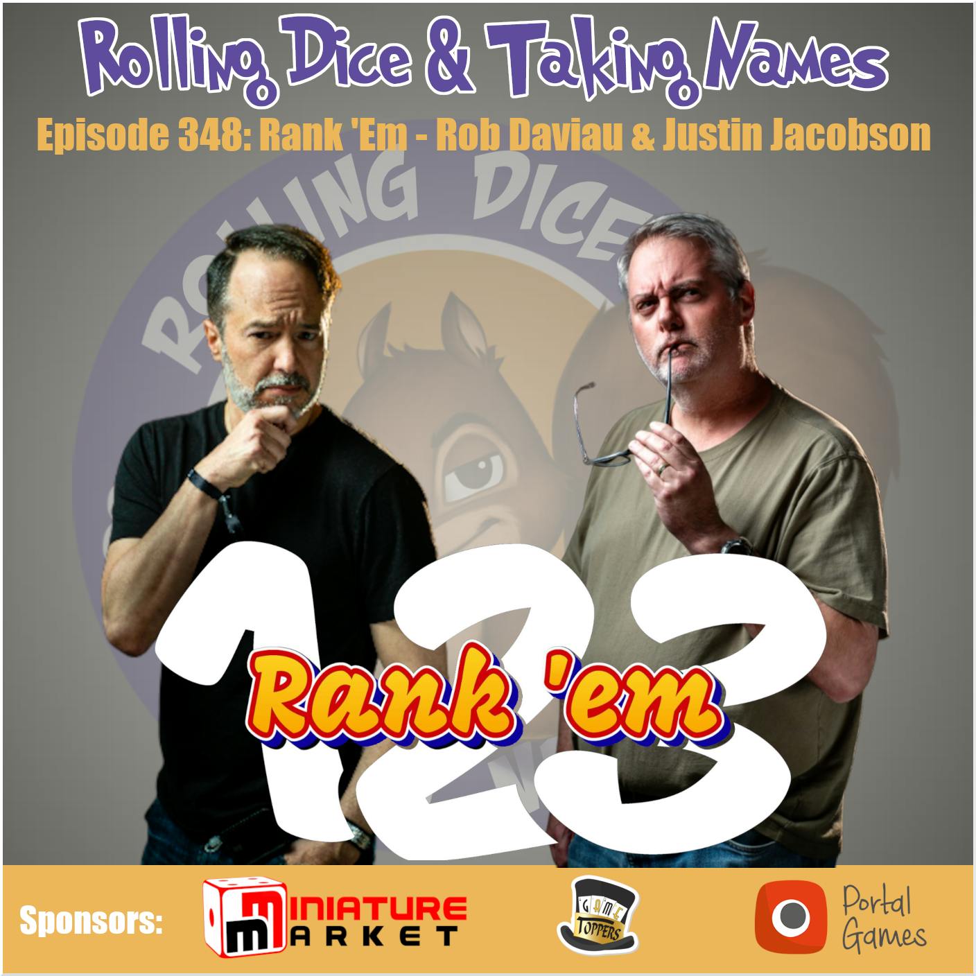 Episode 348: Rank’em with Justin and Rob from Restoration Games Episode 348: Rank’em with Justin and Rob from Restoration Games