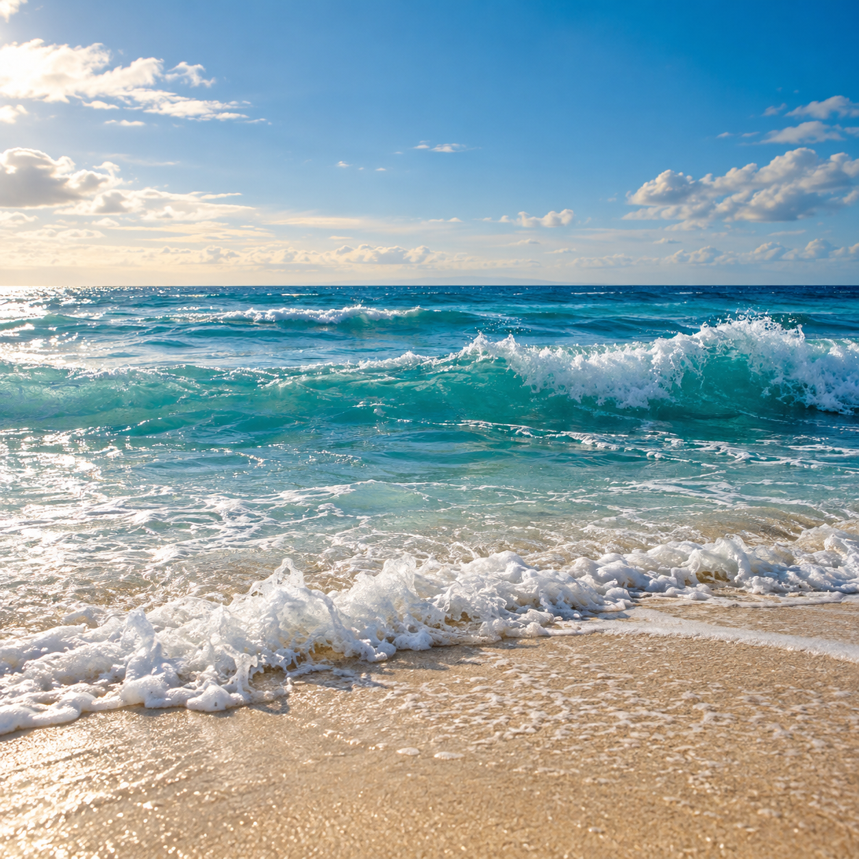 🌊 LIVING WAVES, BRIGHT FOAM and RHYTHMIC BACKWASH — 1 H of ocean for breathing and calm