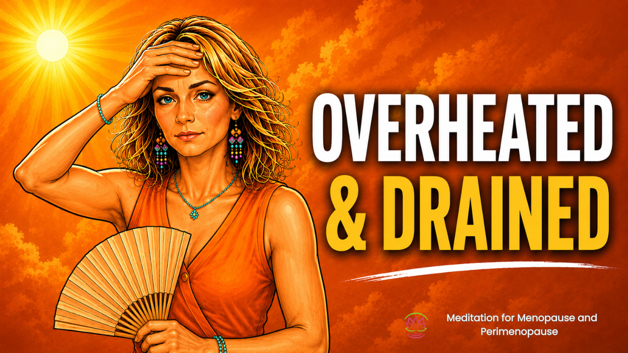 Overheated & Drained  A Cooling Meditation for Menopause Exhaustion episode artwork