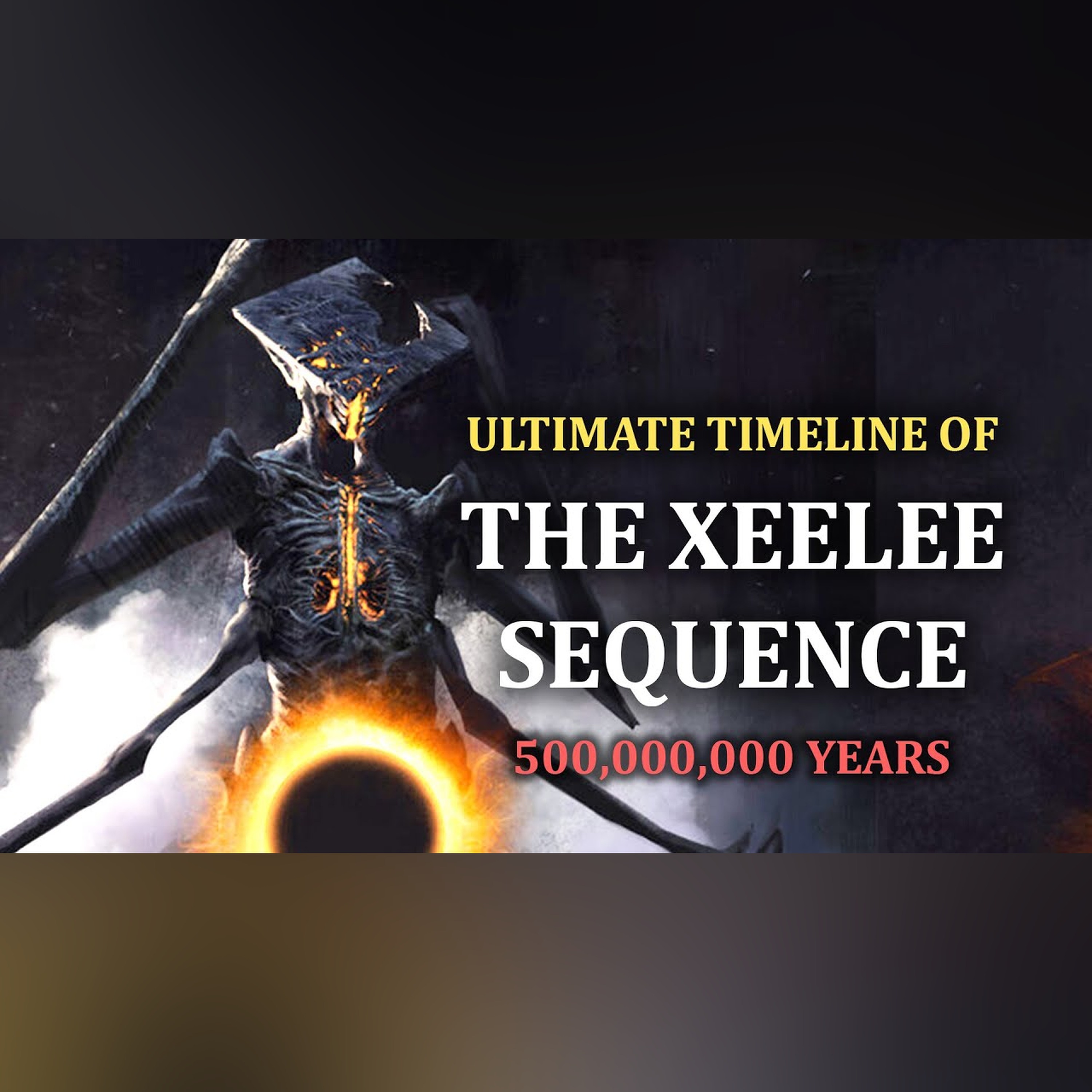 Ultimate Timeline of The Xeelee Sequence (500,000,000 Years)