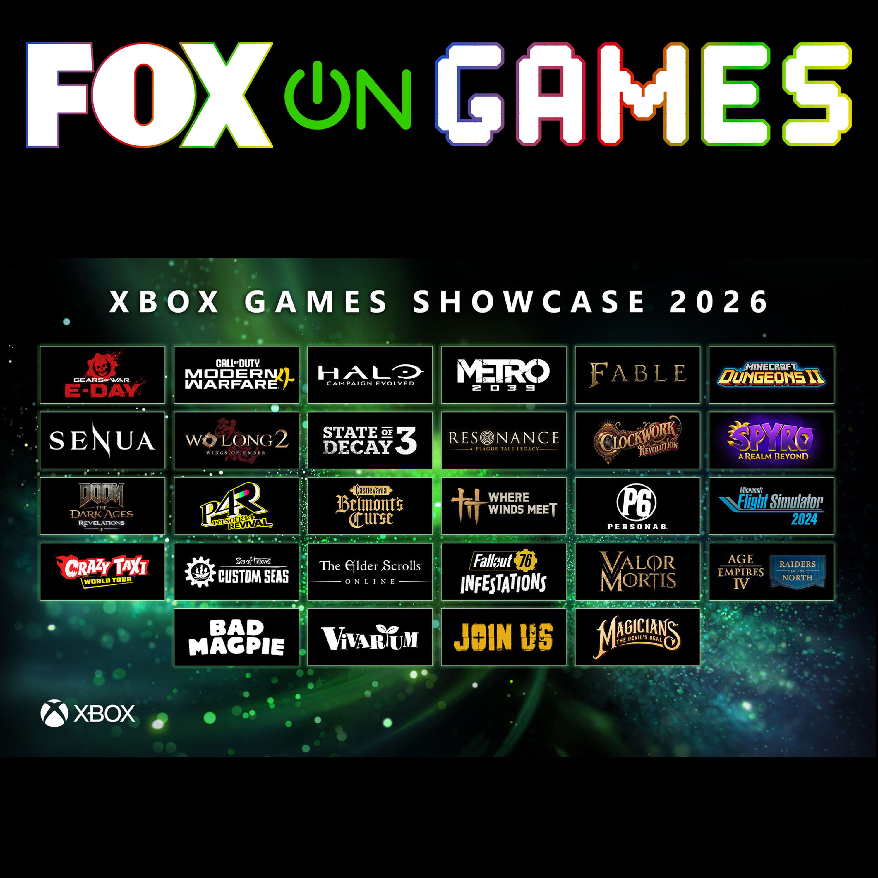 Xbox Games Showcase & Holiday Lineup | FOX on Games - Video Game News & Industry Analysis