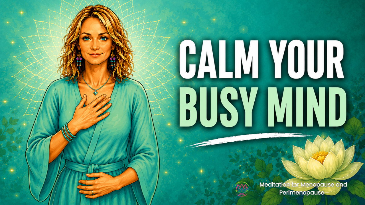 Perimenopause Sleep Meditation 🌙 Beach Waves to Calm Your Busy Mind episode artwork