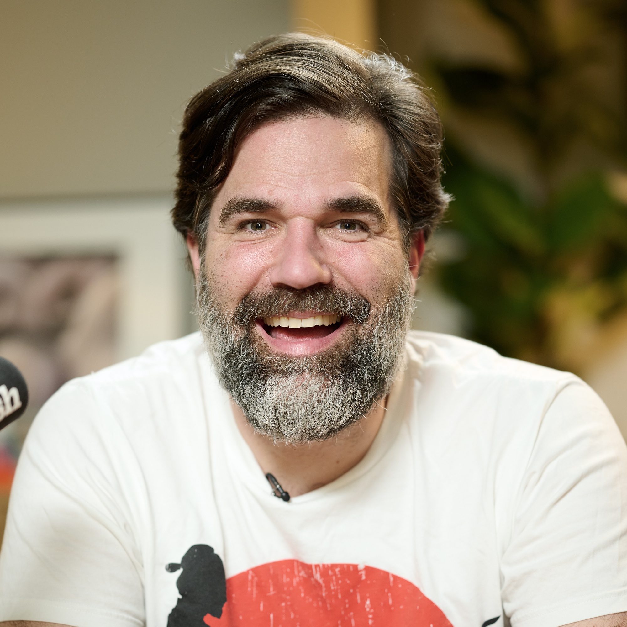 Rob Delaney and a braised leg of lamb with mint, parsley & almond pesto