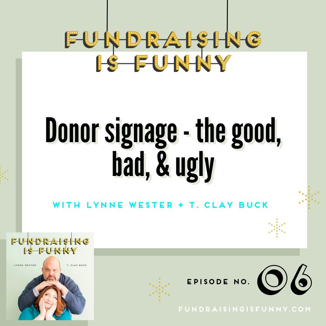 Donor signage - the good, bad, ugly 👍👎🧟
