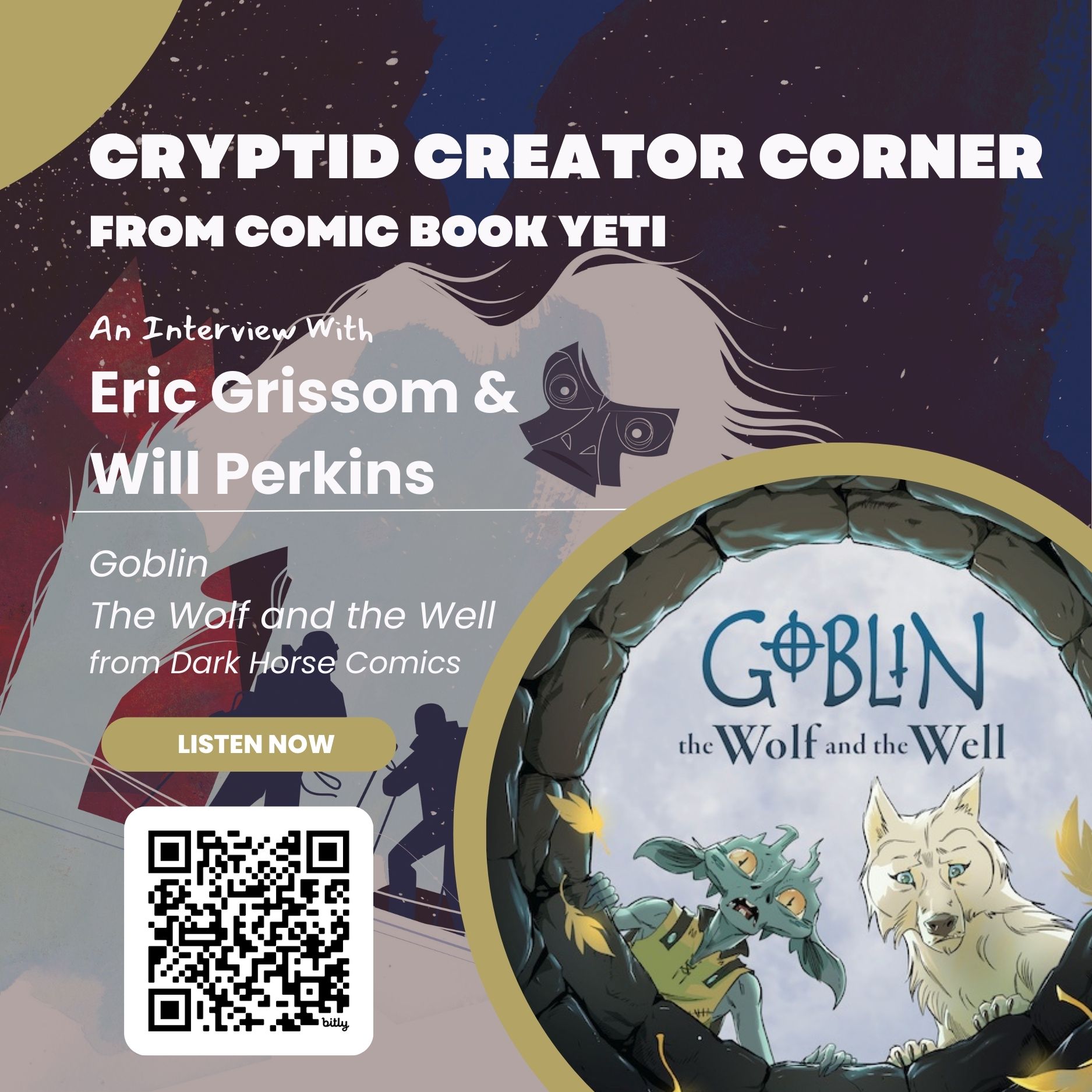 Cryptid Creator Corner from Comic Book Yeti - A Comic Book Interview Podcast