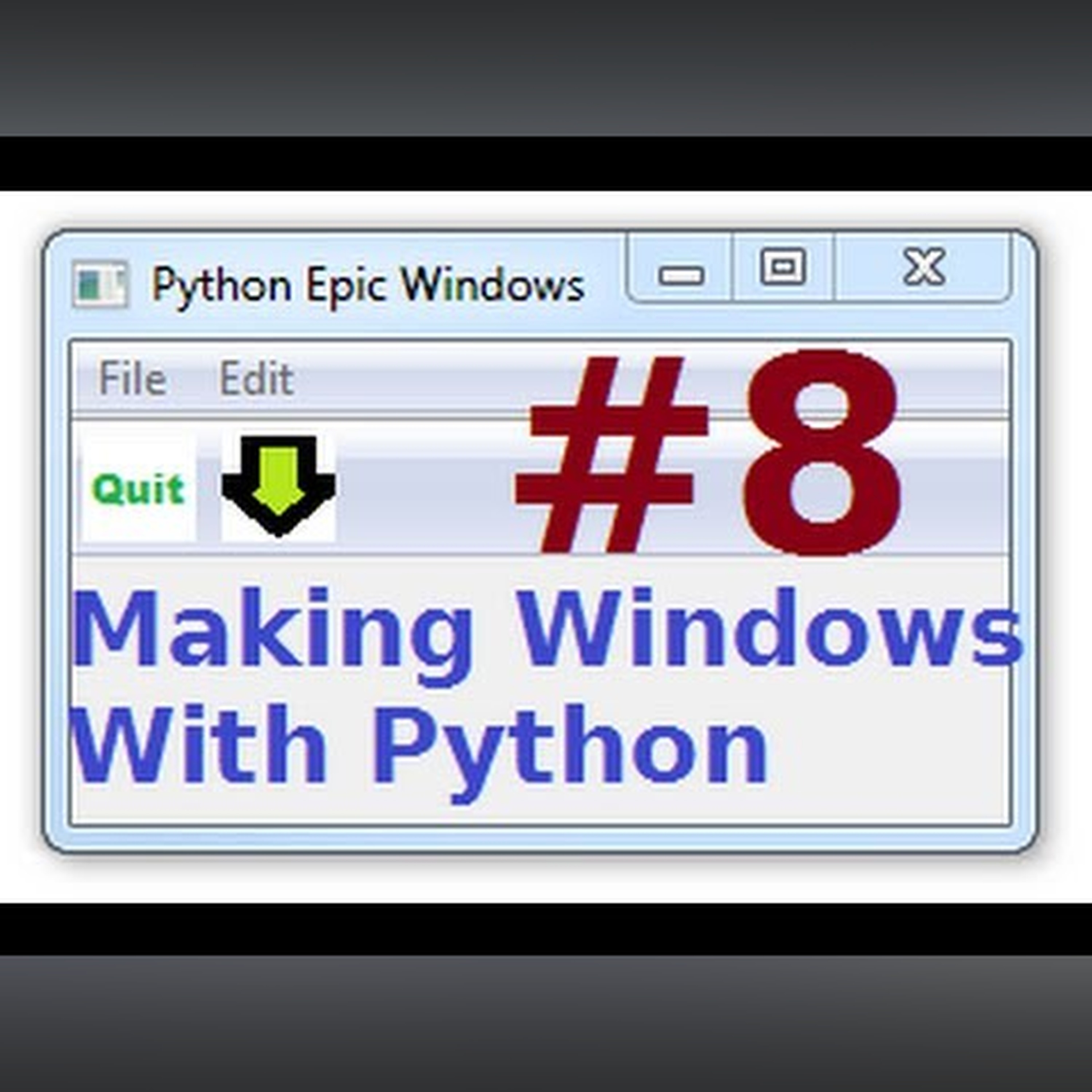 wxPython Programming Tutorial 8: Custom Button Images episode artwork