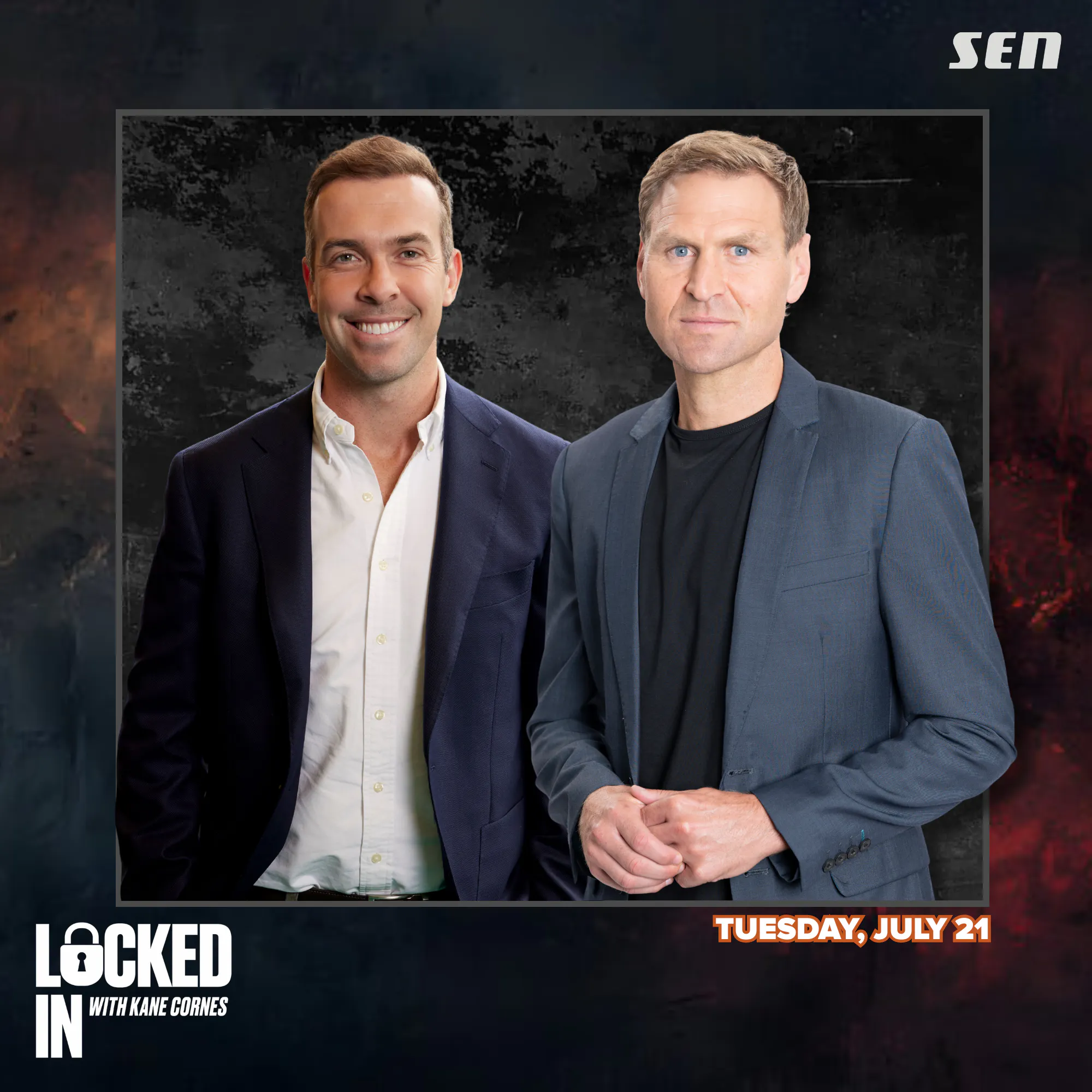 Locked In with Kane Cornes, Tom Morris and Tom Mitchell - Tuesday Full Show (21.07.26) episode artwork