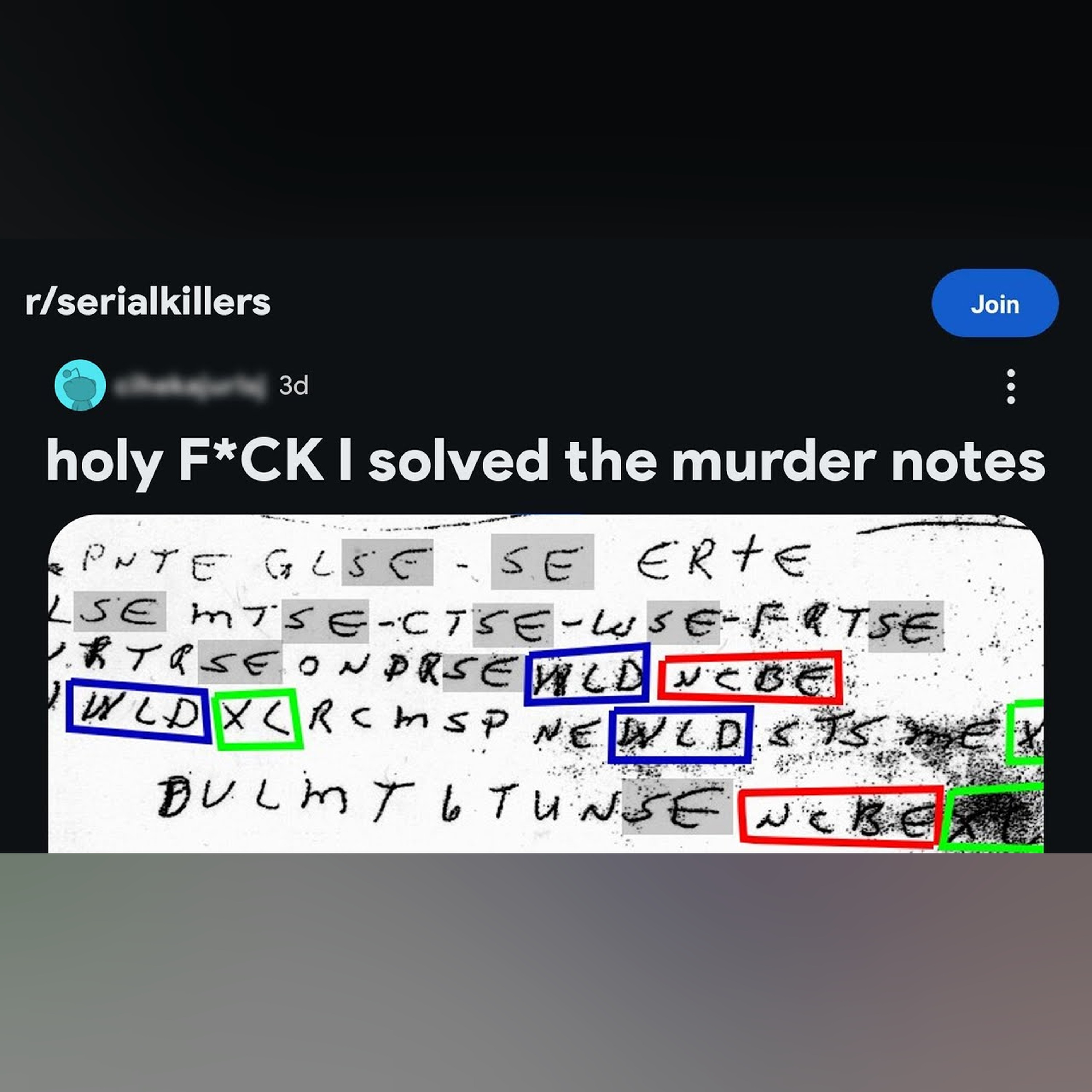 Internet Races to Decipher the Murder Notes That Could Catch a Killer