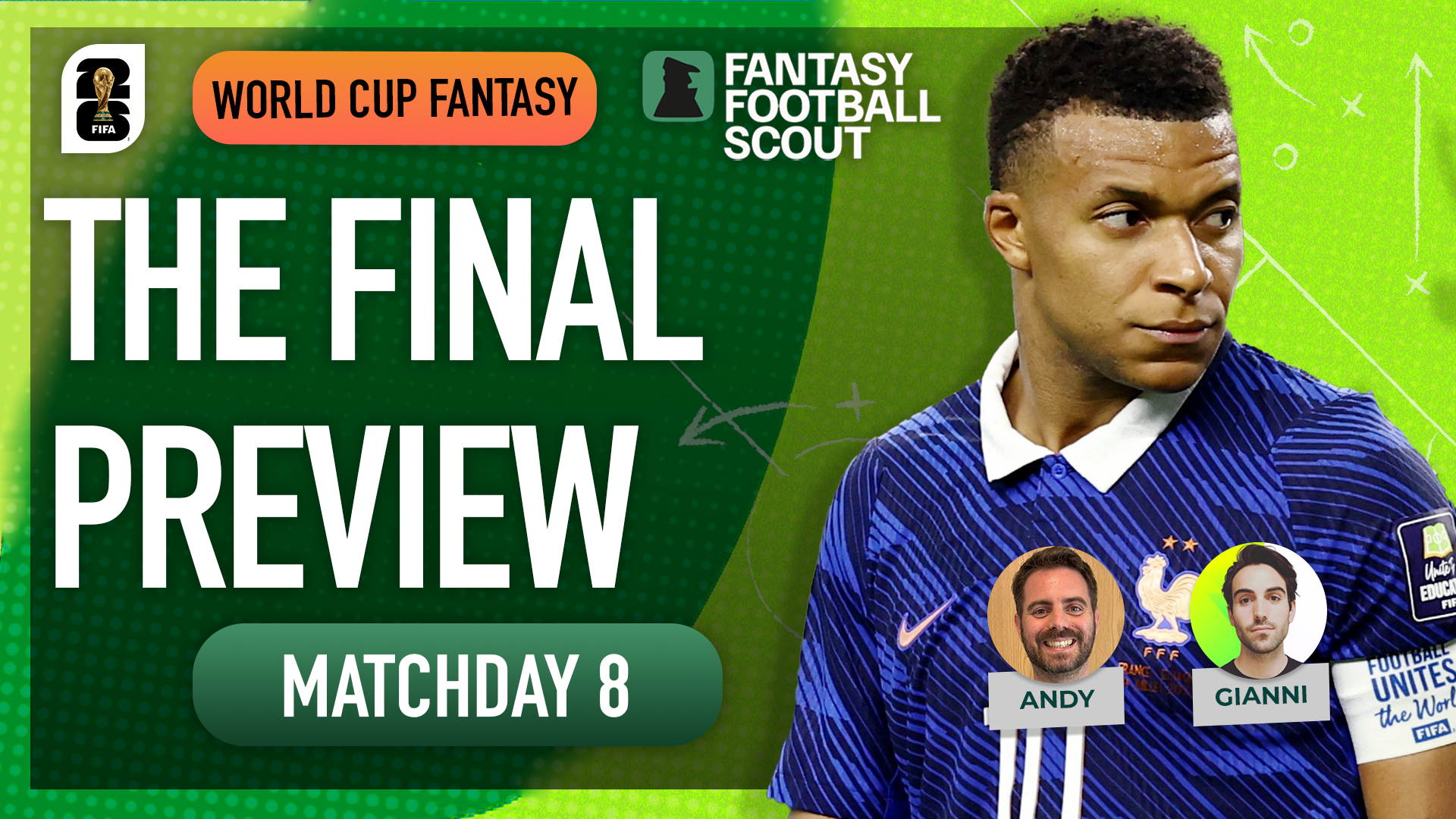 Andy & Gianni's MD8 Team Reveal! | FIFA World Cup Fantasy episode artwork