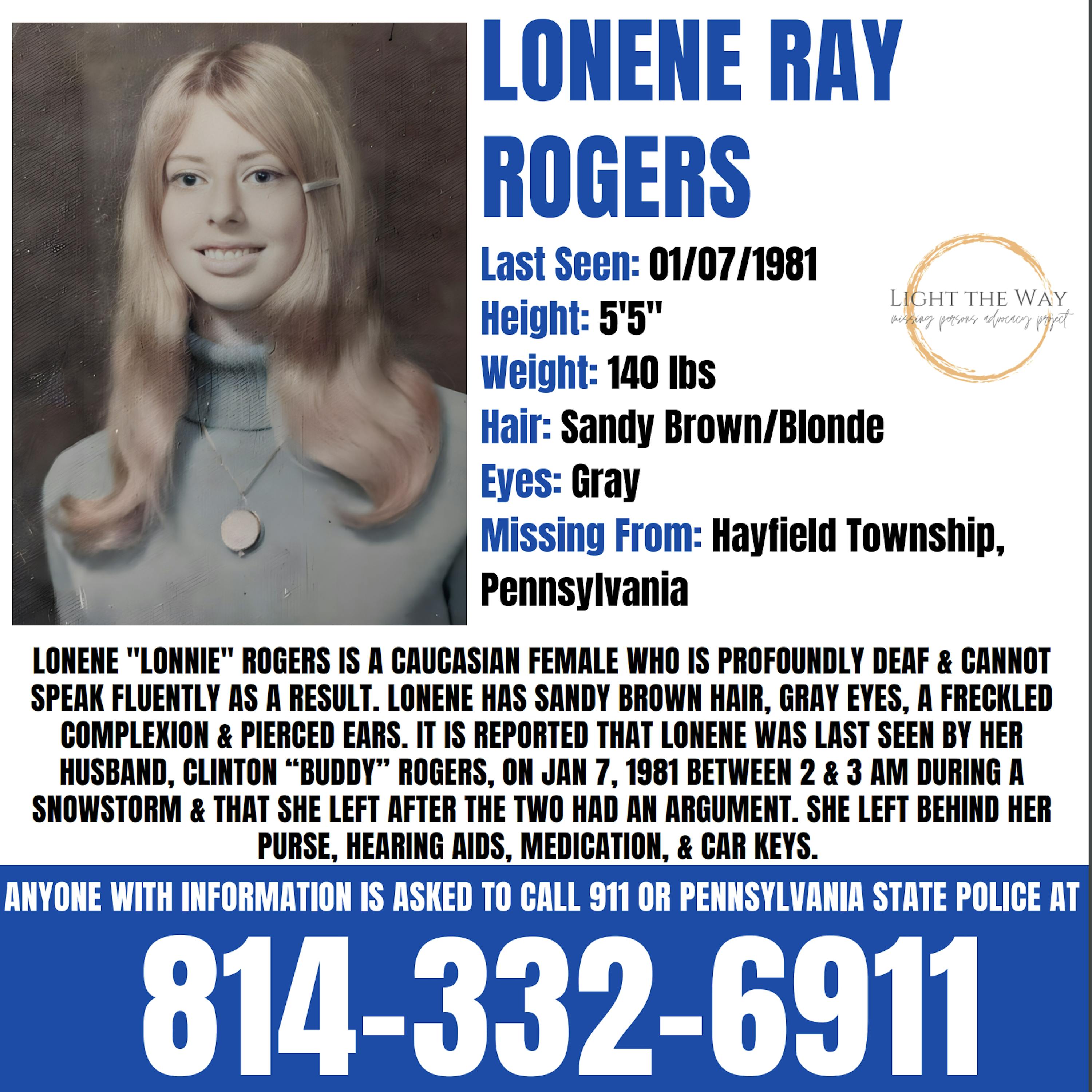 434 // Lonene Rogers