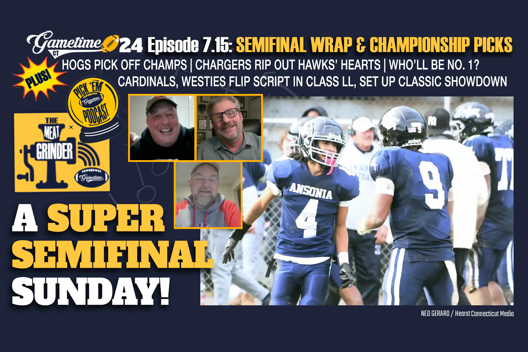 It's the 2024 Semifinal Recap and Championship Pick'ems show | The Meat Grinder (S7, E15) episode artwork