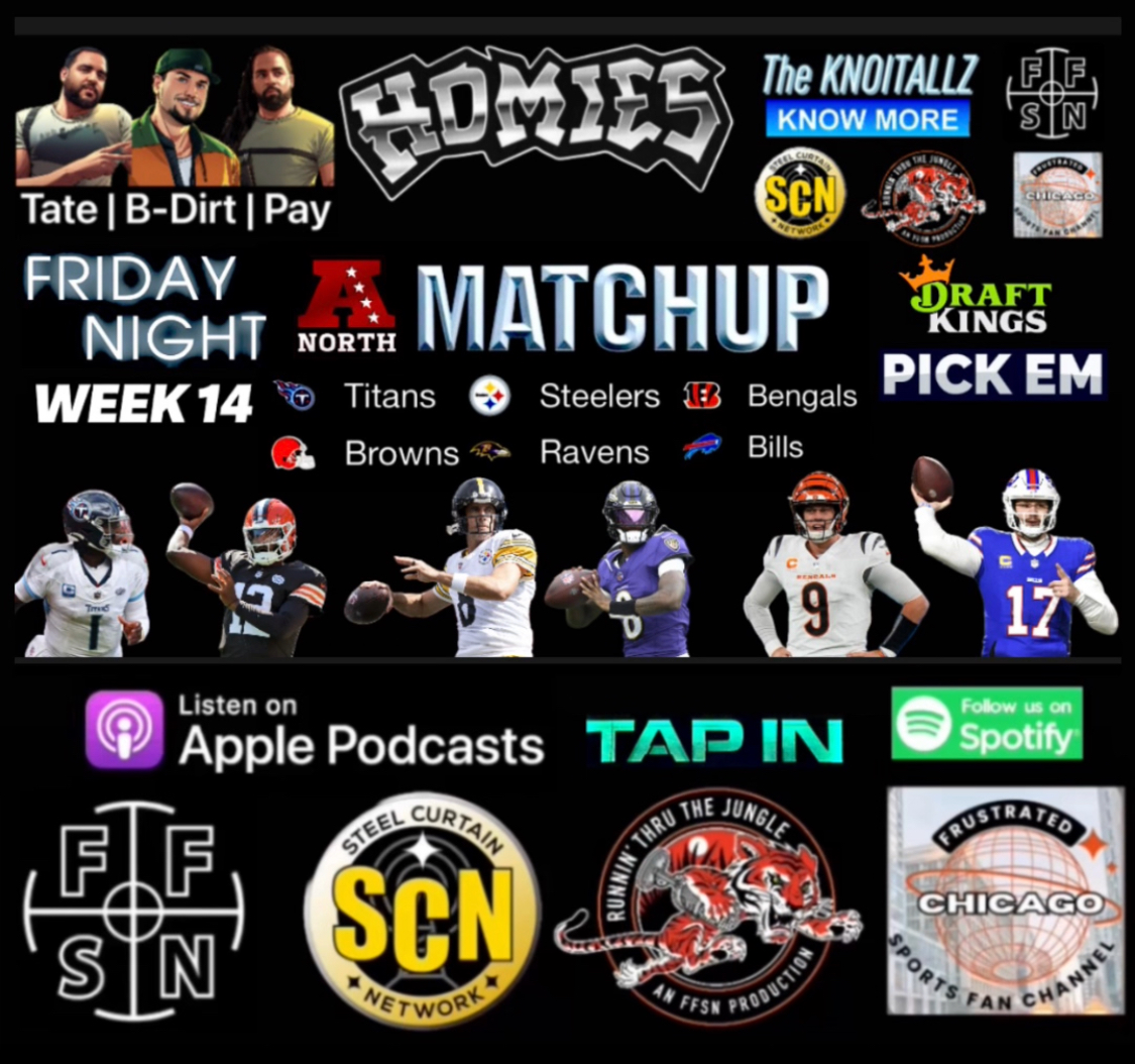 Homies: Big Games in the AFC North Playoffs Implications as only 1 Team is Making It