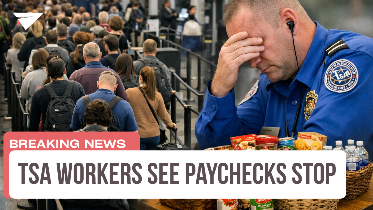 TSA Workers See Paychecks Stop, Breaking News