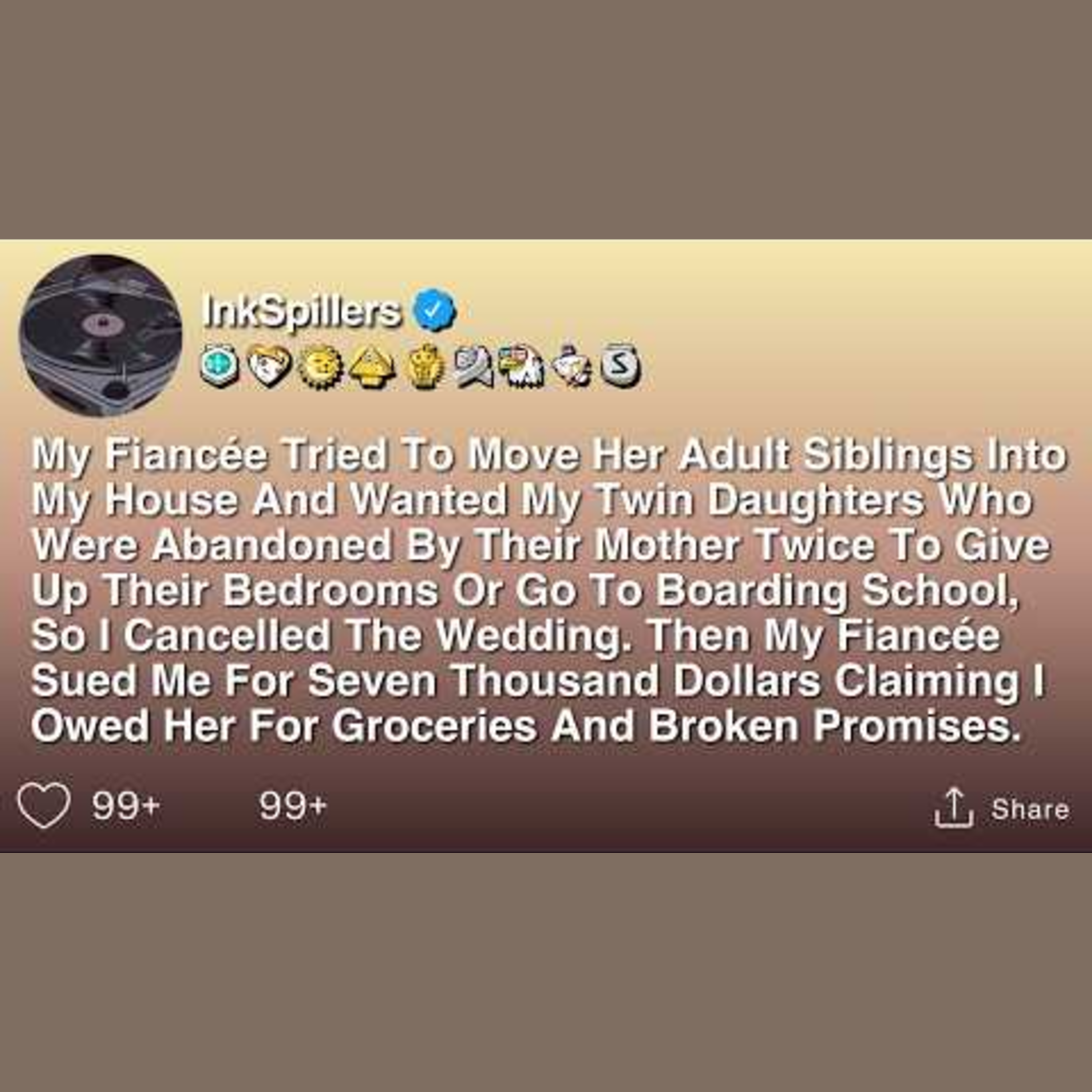 Fiancée Wanted Her Siblings In, Daughters Out - Wedding Cancelled