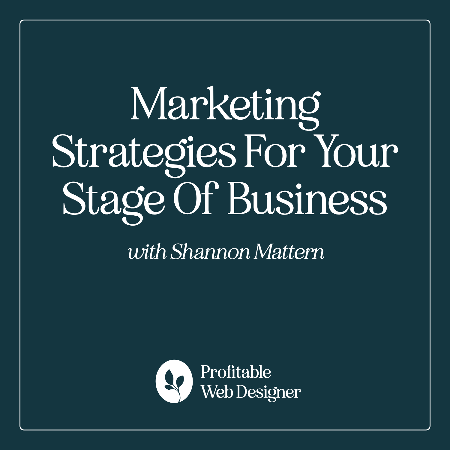 Web Design Business – 15 Simple Marketing Strategies for Each Stage of Your Business episode artwork