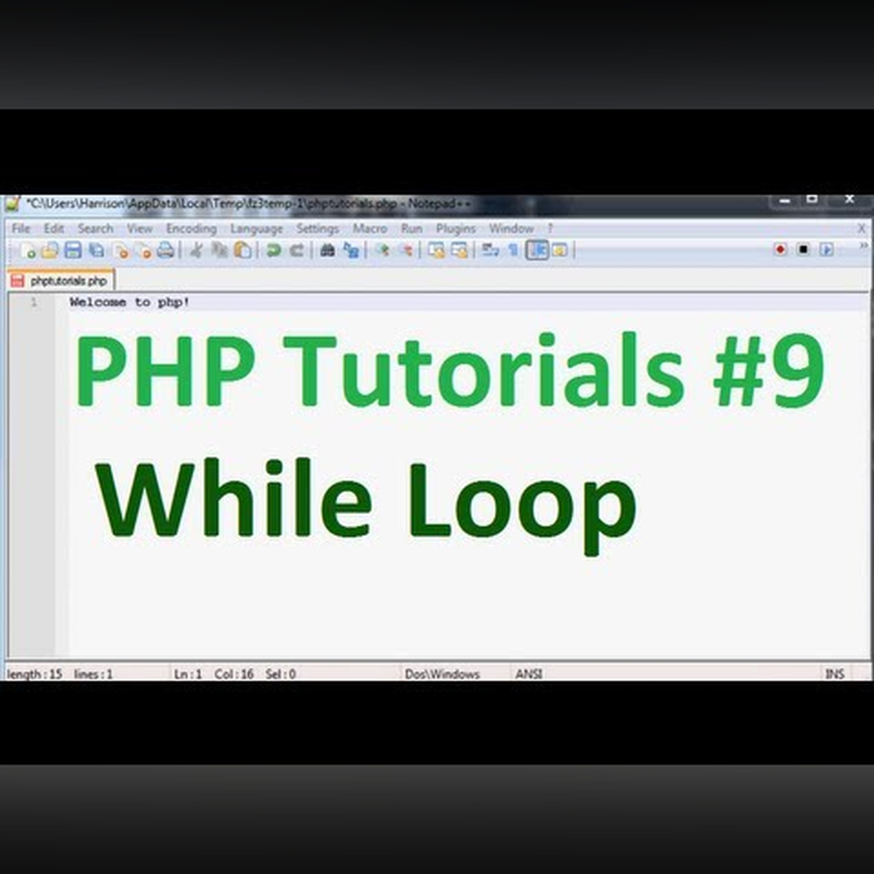 Basic PHP Tutorial 9: While Loop episode artwork