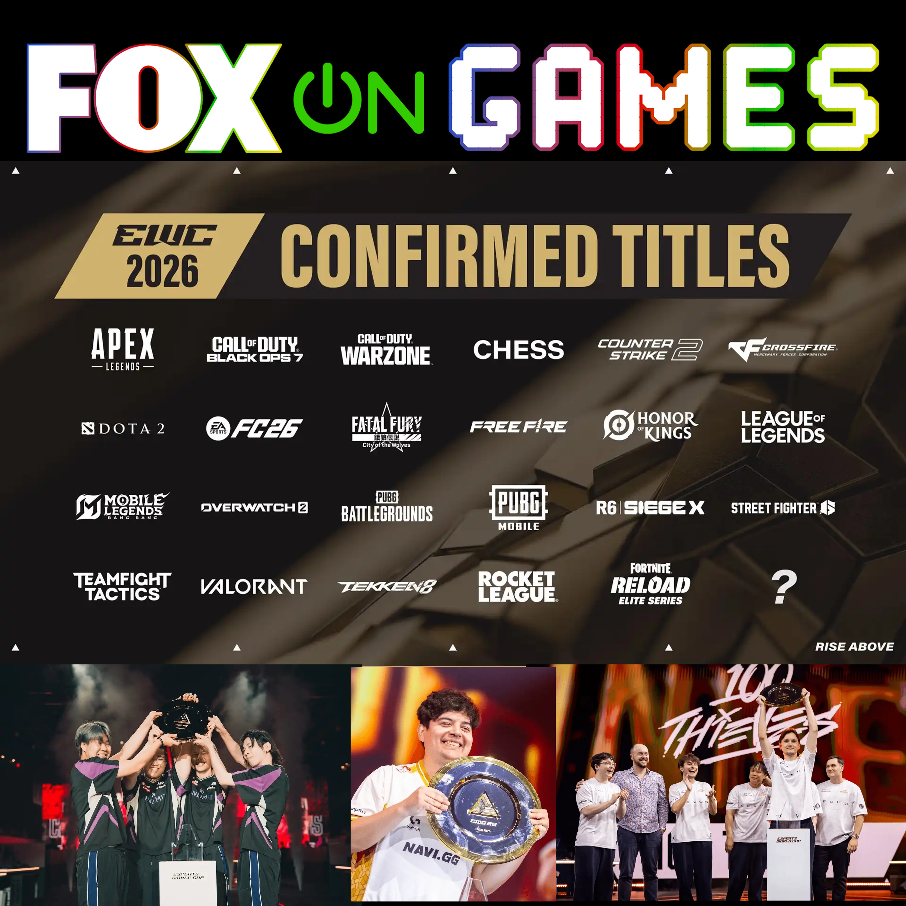 Esports World Cup Paris: Week 1 Champions & Highlights | FOX on Games - Video Game News & Industry Analysis