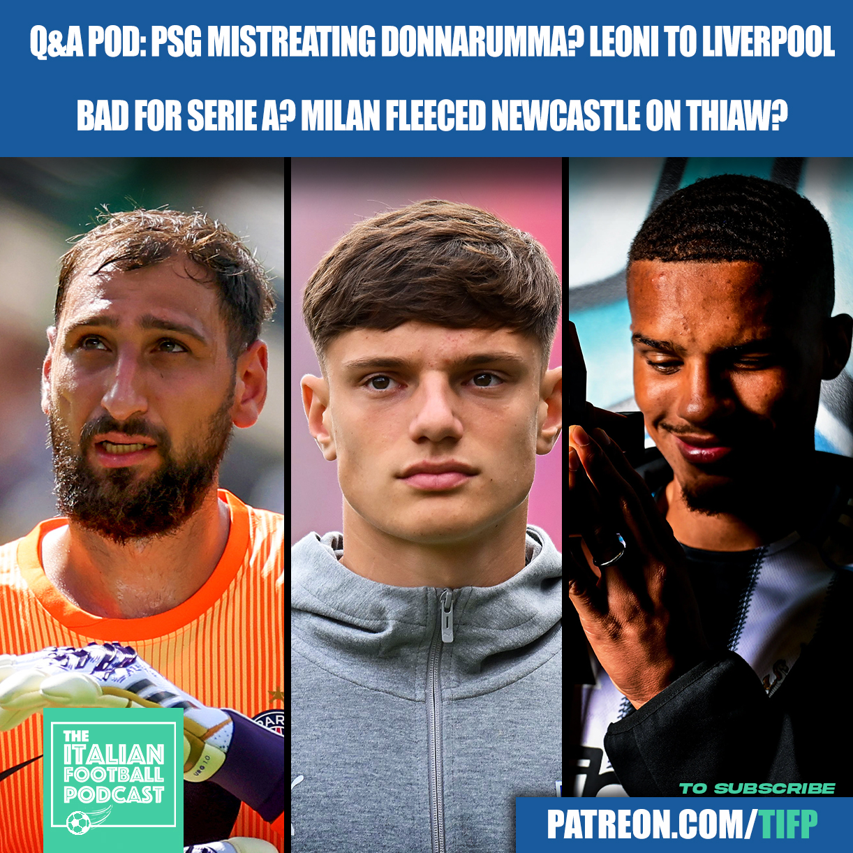 Have PSG Mistreated Gianluigi Donnarumma? Is Giovanni Leoni To Liverpool Bad For Serie A? Did AC Milan Fleece Newcastle On Malick Thiaw? & Much More