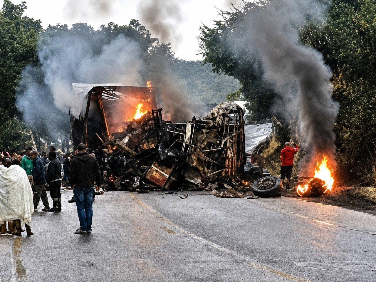 Corpos de vítimas de acidente entre ônibus e carreta em MG vão passar por perícia episode artwork