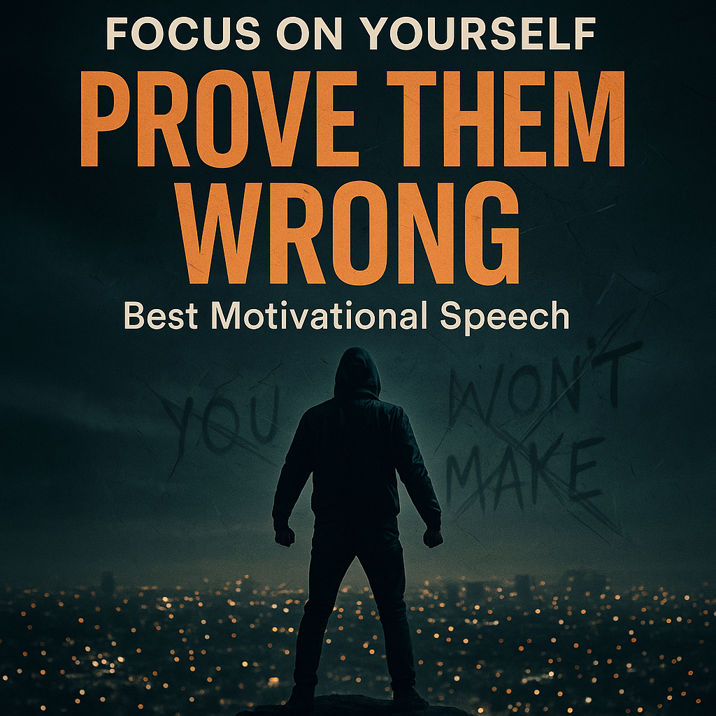 Focus on Yourself. Prove Them Wrong – The Best Motivation You'll Hear Today