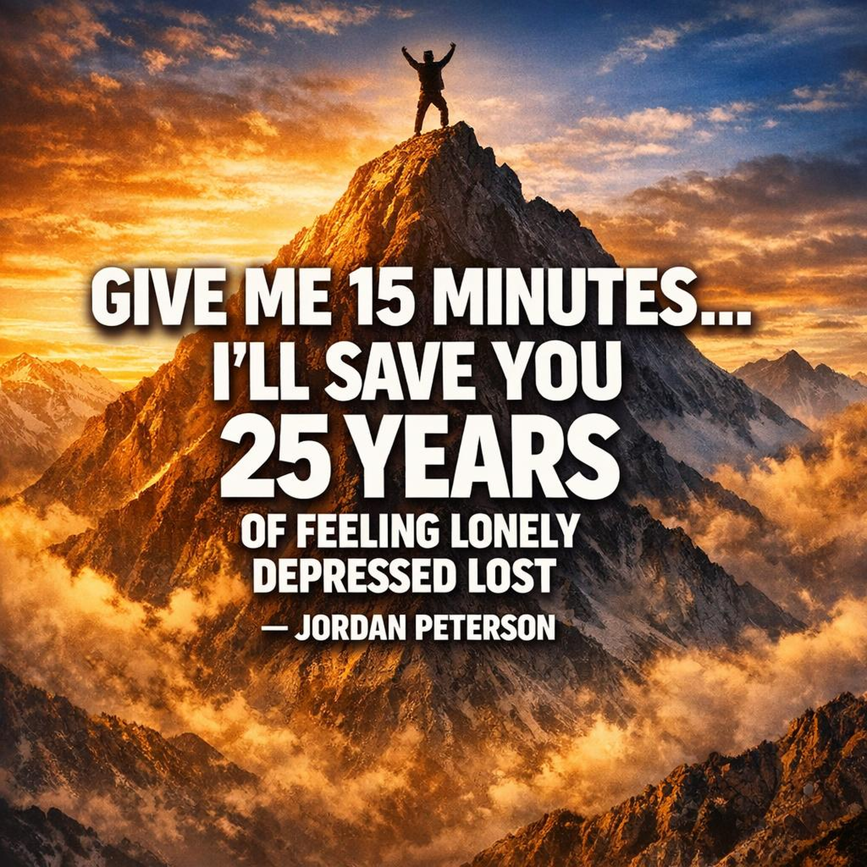 Give Me 15 Minutes... I'll Save You 25 Years of Feeling Lonely