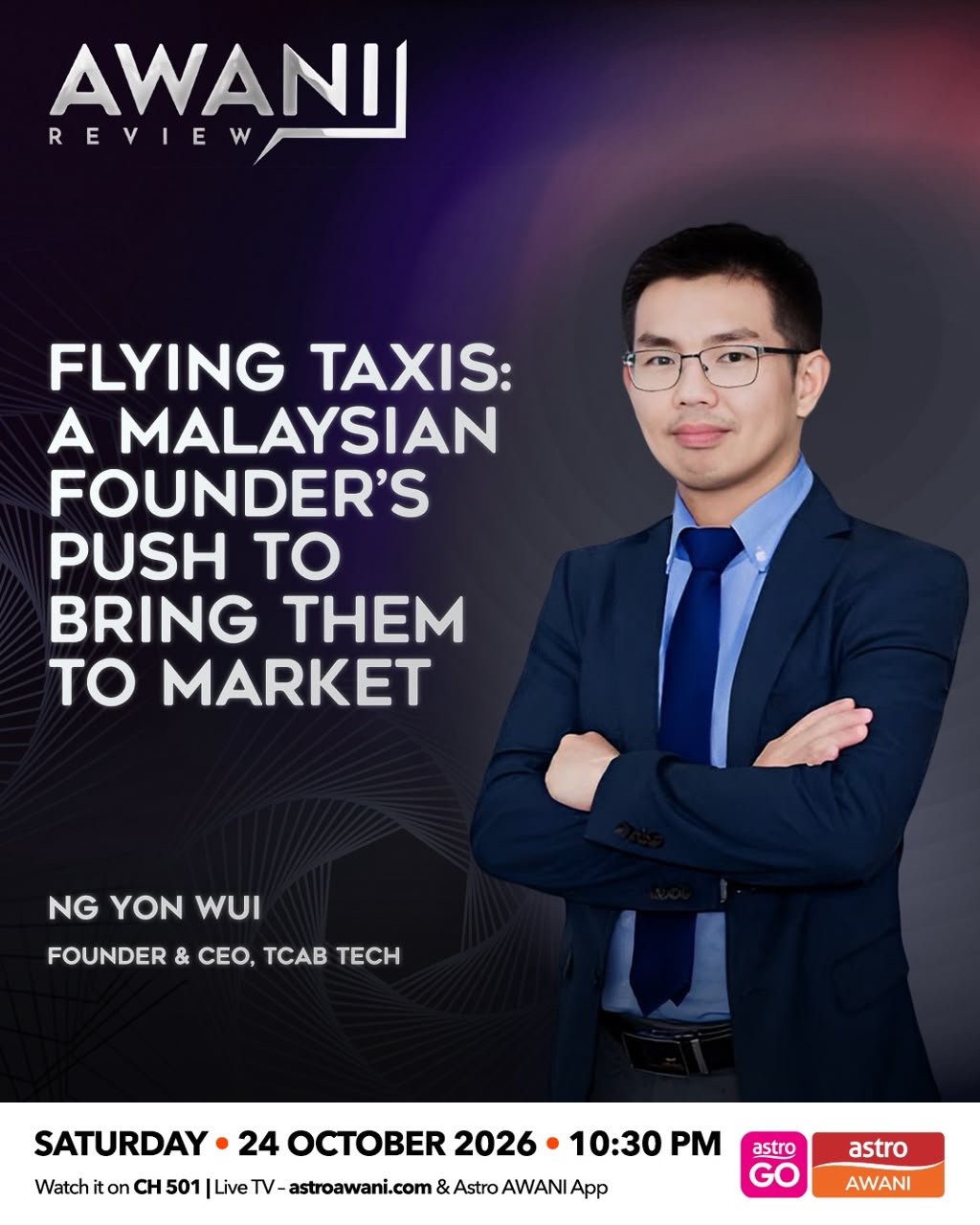 AWANI Review: Flying Taxis | A Malaysian Founder’s Push to Bring Them to Market