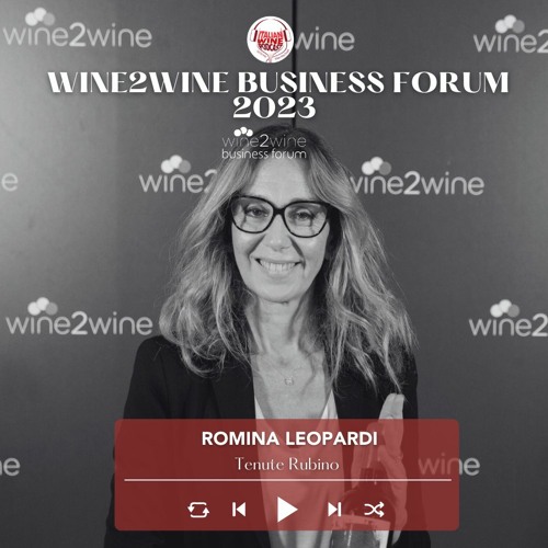Romina Leopardi Of Tenute Rubino | wine2wine Business Forum 2023